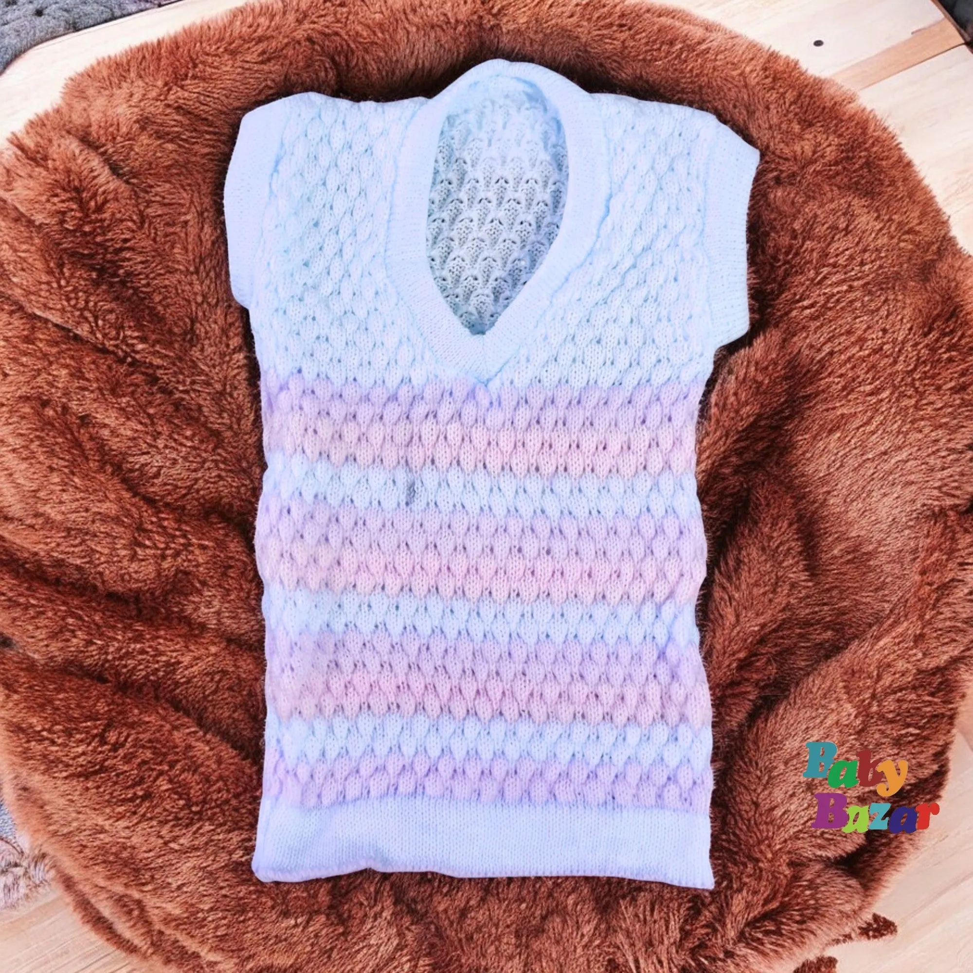 3 Pieces Pack of Baby Woolen Inner Sweater in Multi color