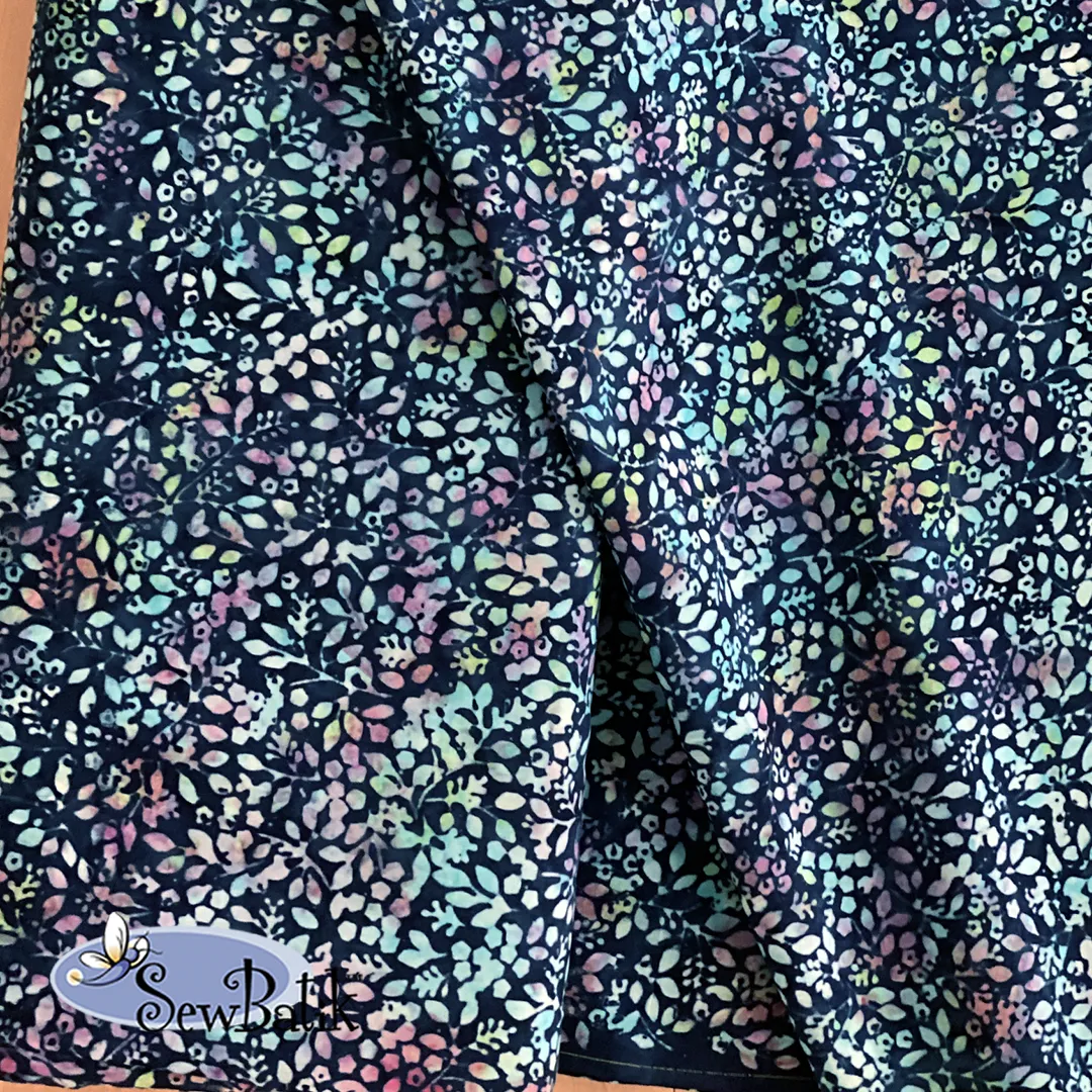 45" Batik Rayon - Valhalla - Navy Jewel  [ 32" CUT ONLY ]