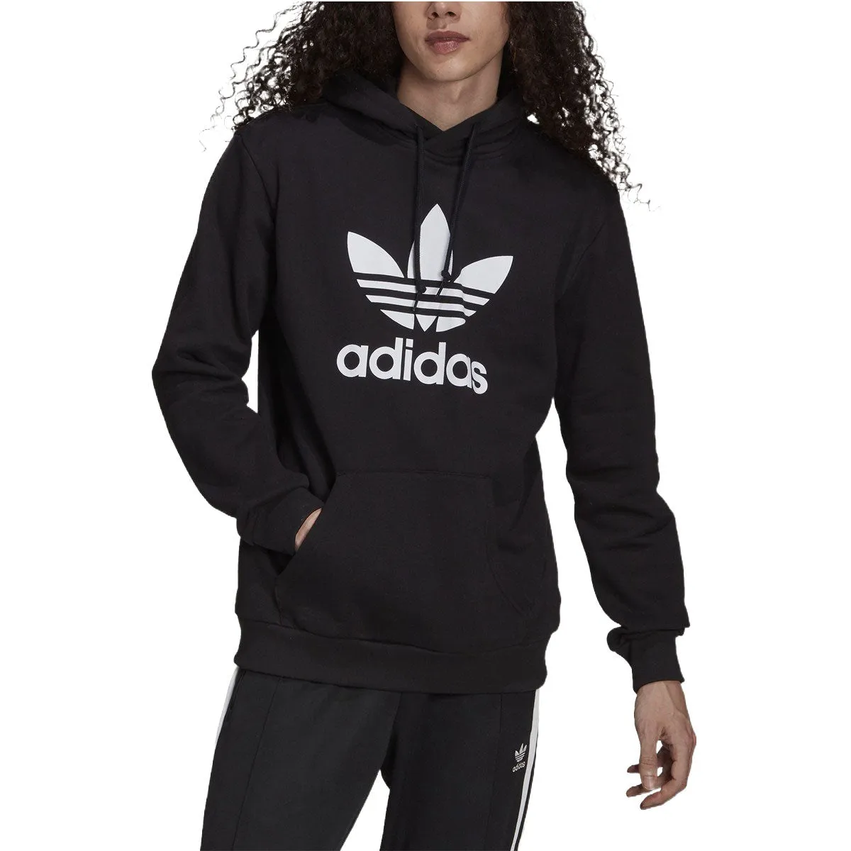 Adidas Adicolor Classics Trefoil Men's Hoodie Black-White