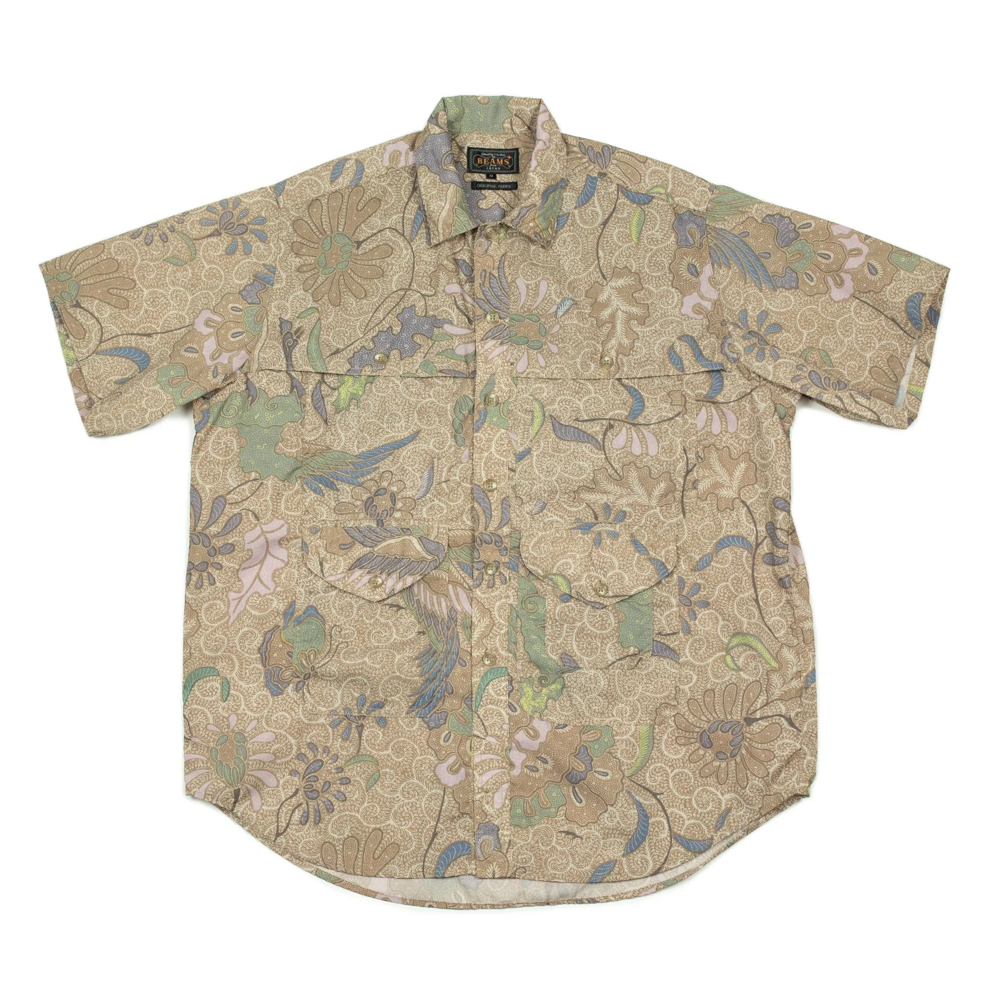 Adventure short sleeve shirt in floral print polyester