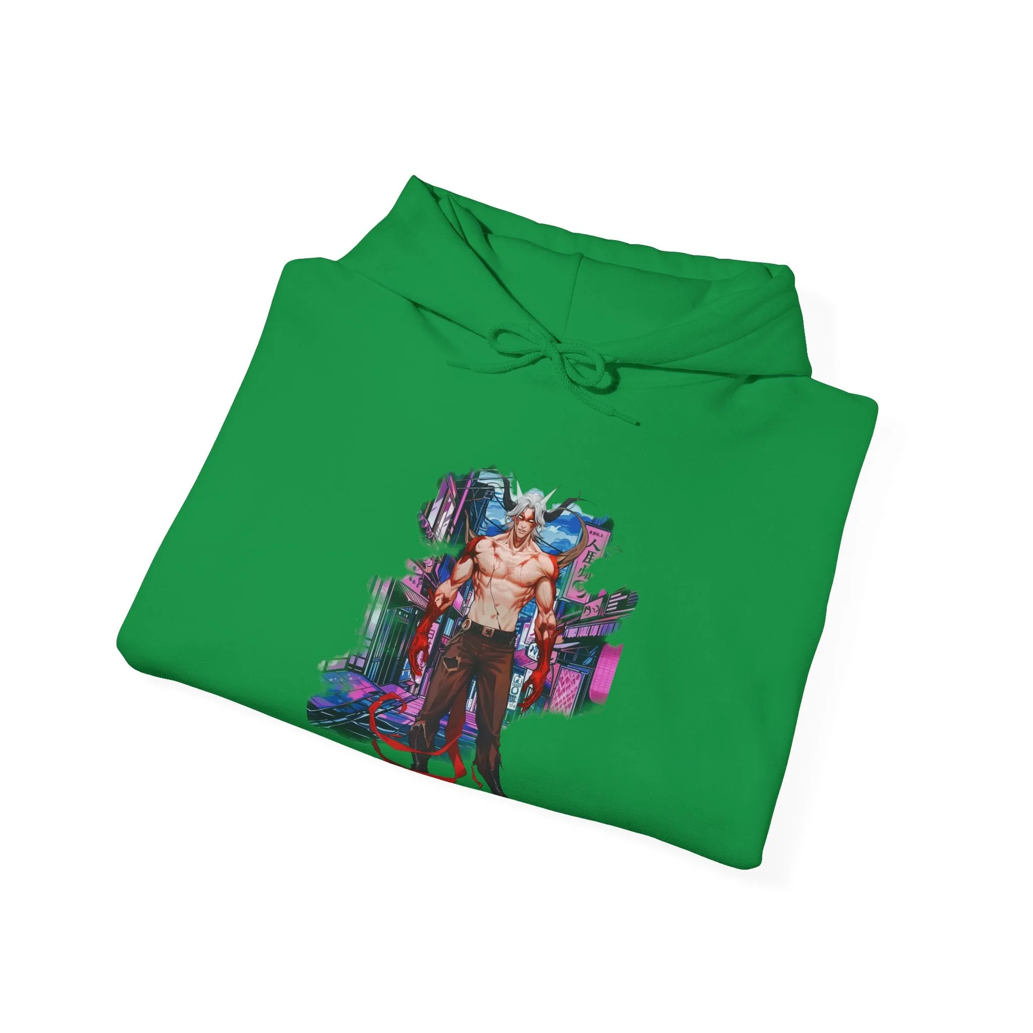 Anime Male Demon Unisex Heavy Blend™ Hooded Sweatshirt