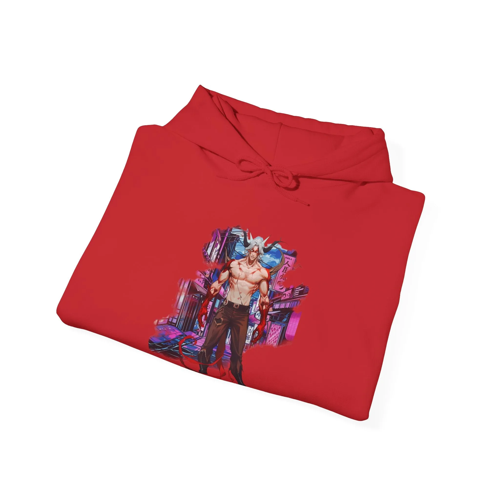 Anime Male Demon Unisex Heavy Blend™ Hooded Sweatshirt