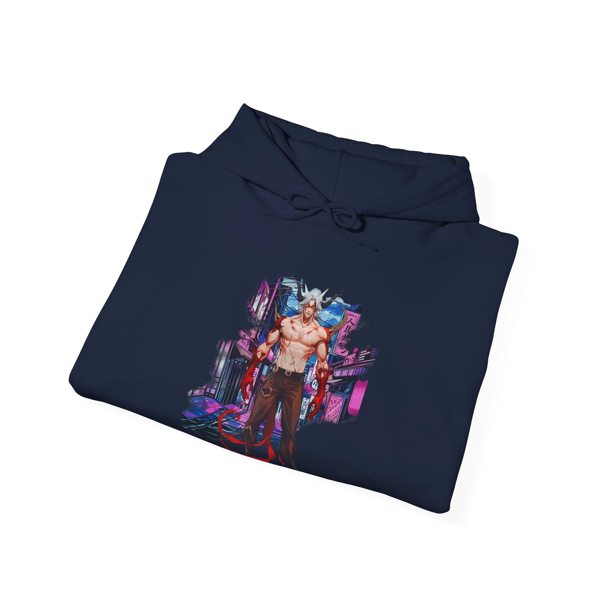 Anime Male Demon Unisex Heavy Blend™ Hooded Sweatshirt