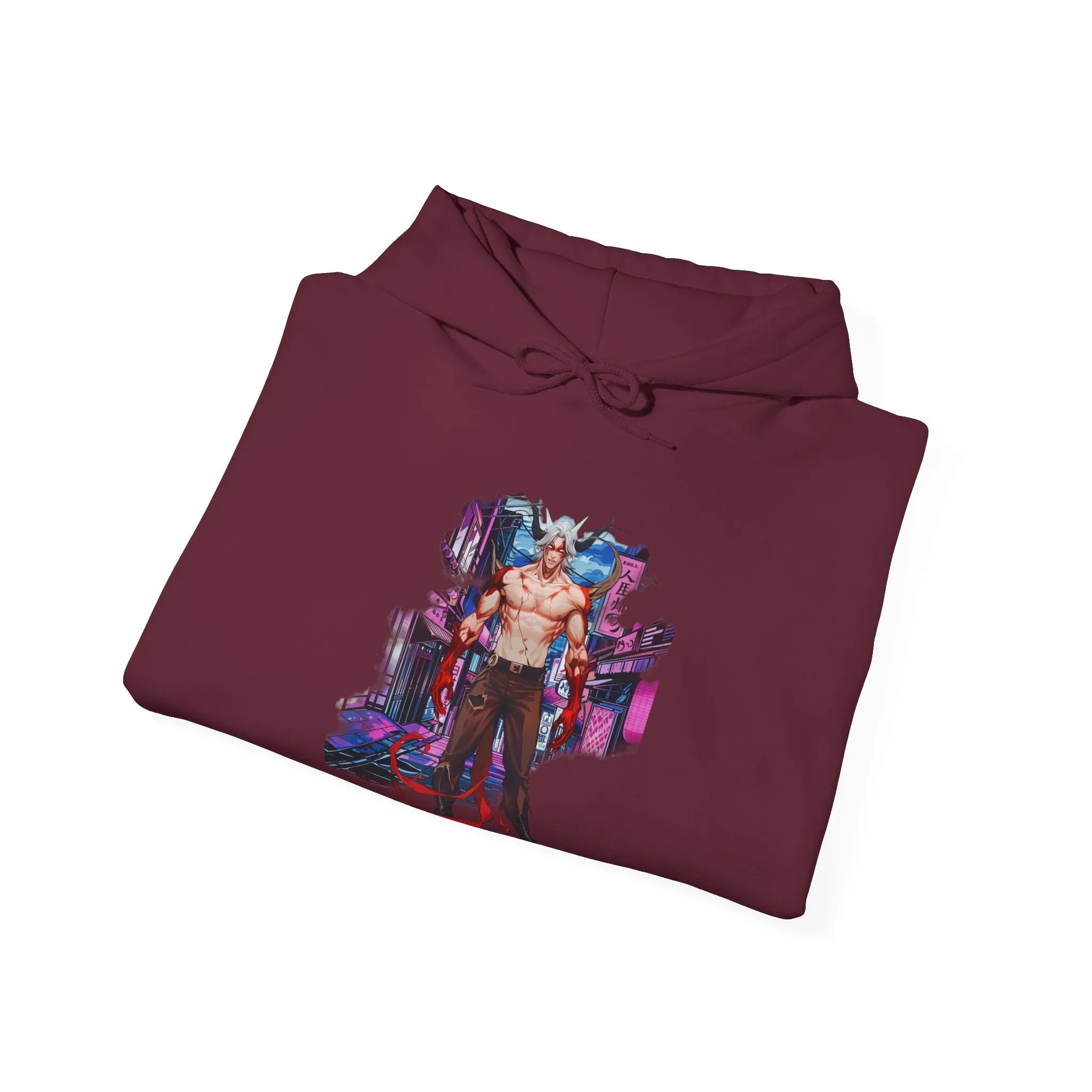Anime Male Demon Unisex Heavy Blend™ Hooded Sweatshirt