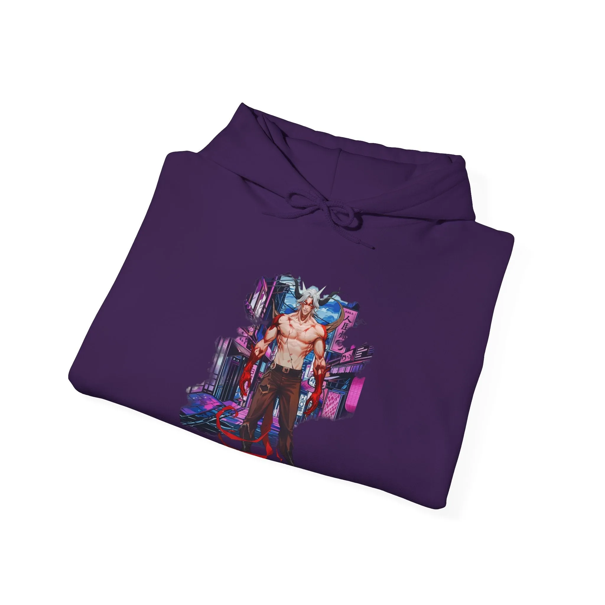 Anime Male Demon Unisex Heavy Blend™ Hooded Sweatshirt