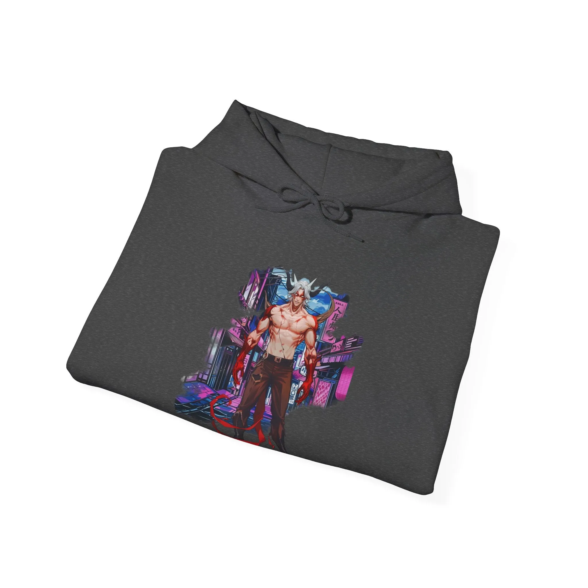Anime Male Demon Unisex Heavy Blend™ Hooded Sweatshirt