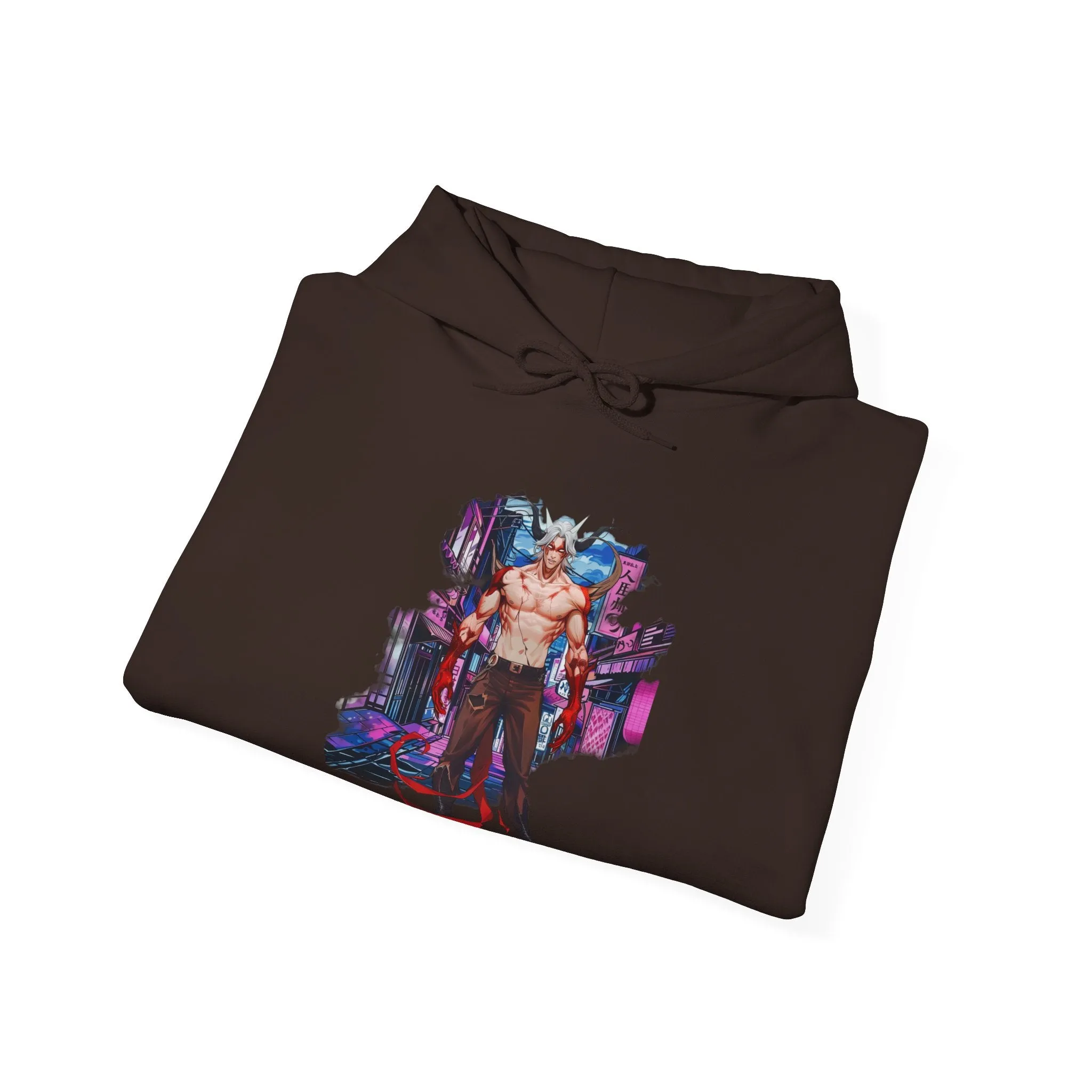 Anime Male Demon Unisex Heavy Blend™ Hooded Sweatshirt