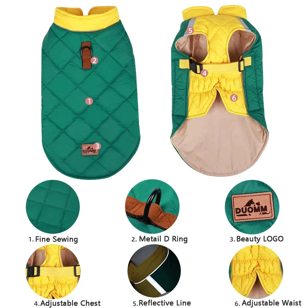 AquaShield™ Large Dog Jacket - Waterproof & Warm Winter Coat