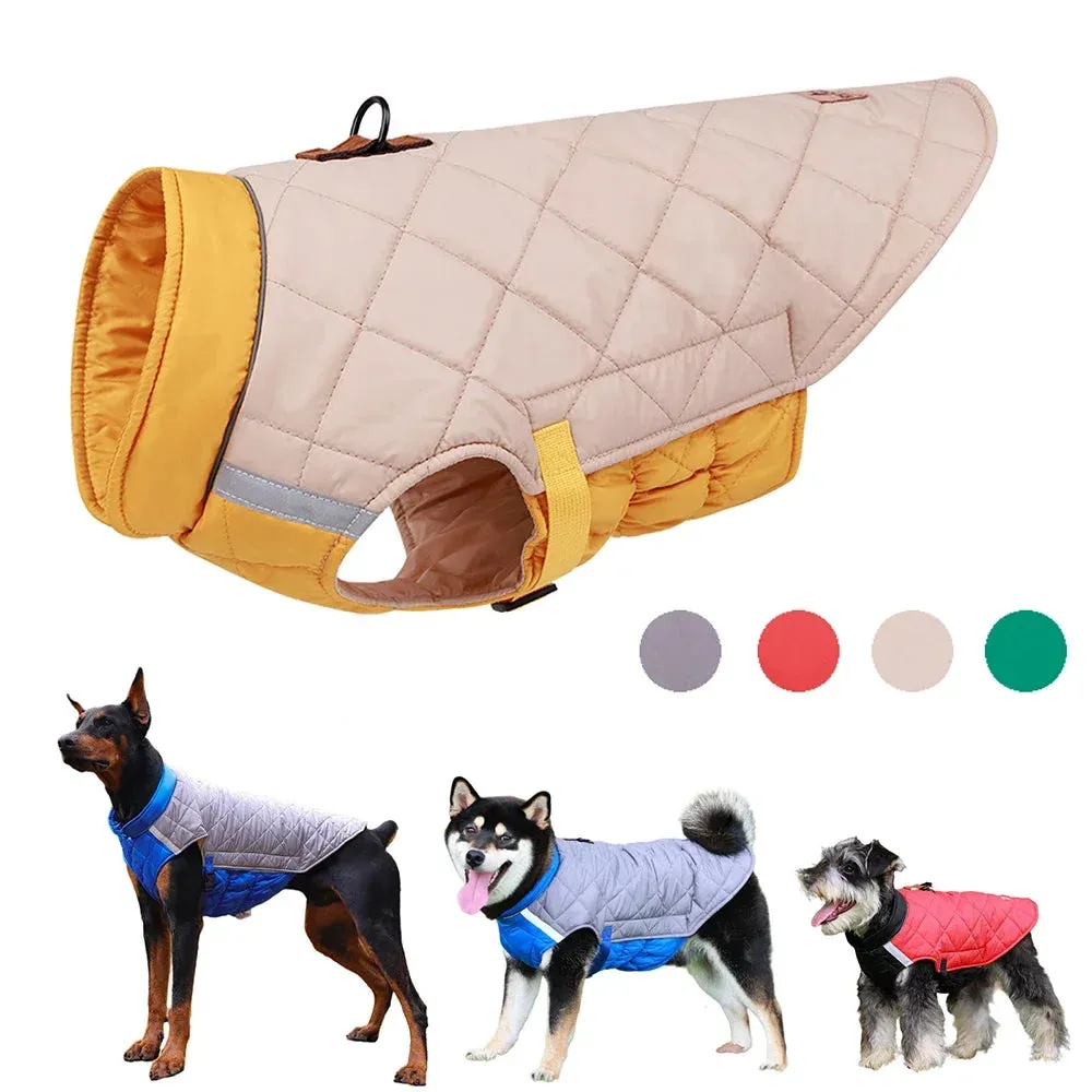 AquaShield™ Large Dog Jacket - Waterproof & Warm Winter Coat