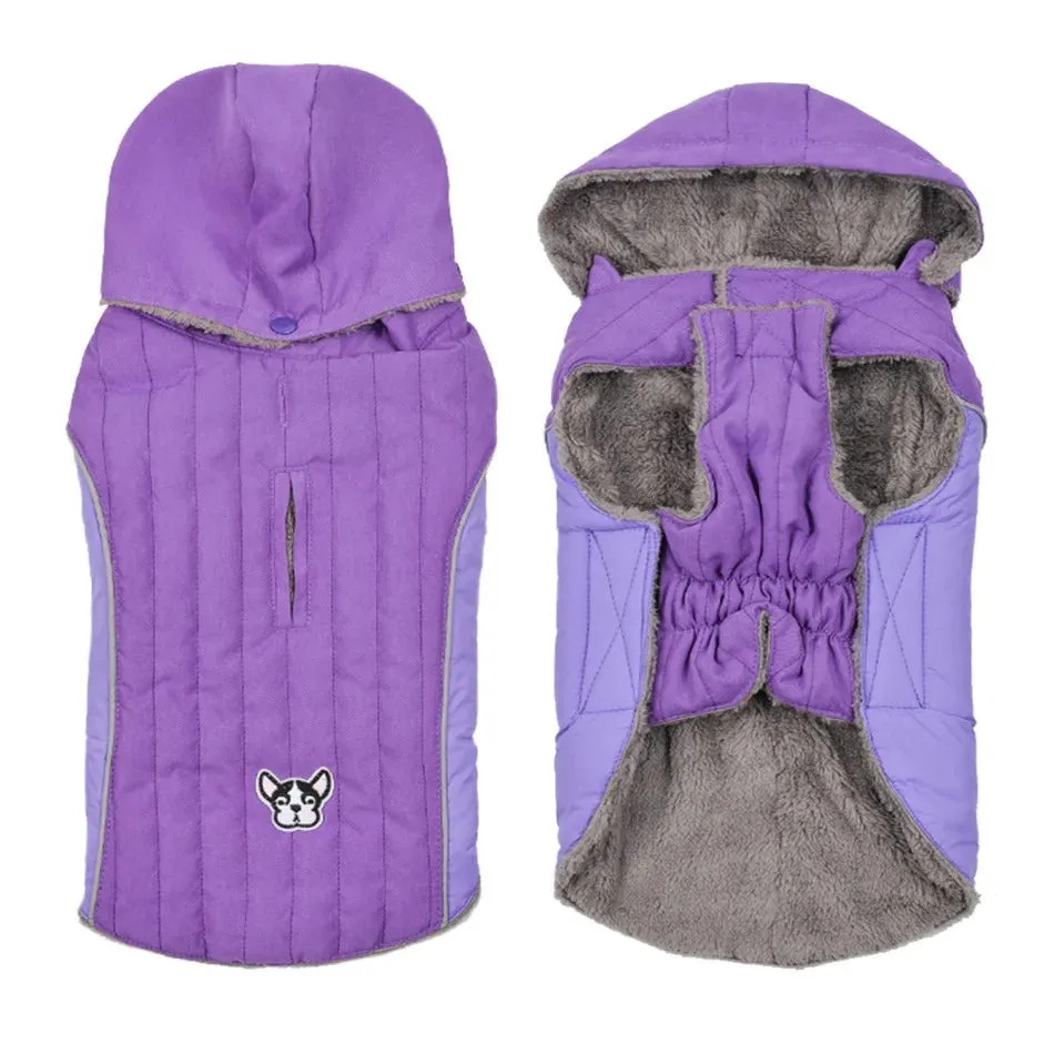 ArcticCozy™ Reflective Dog Jacket - Warm Quilted Winter Coat