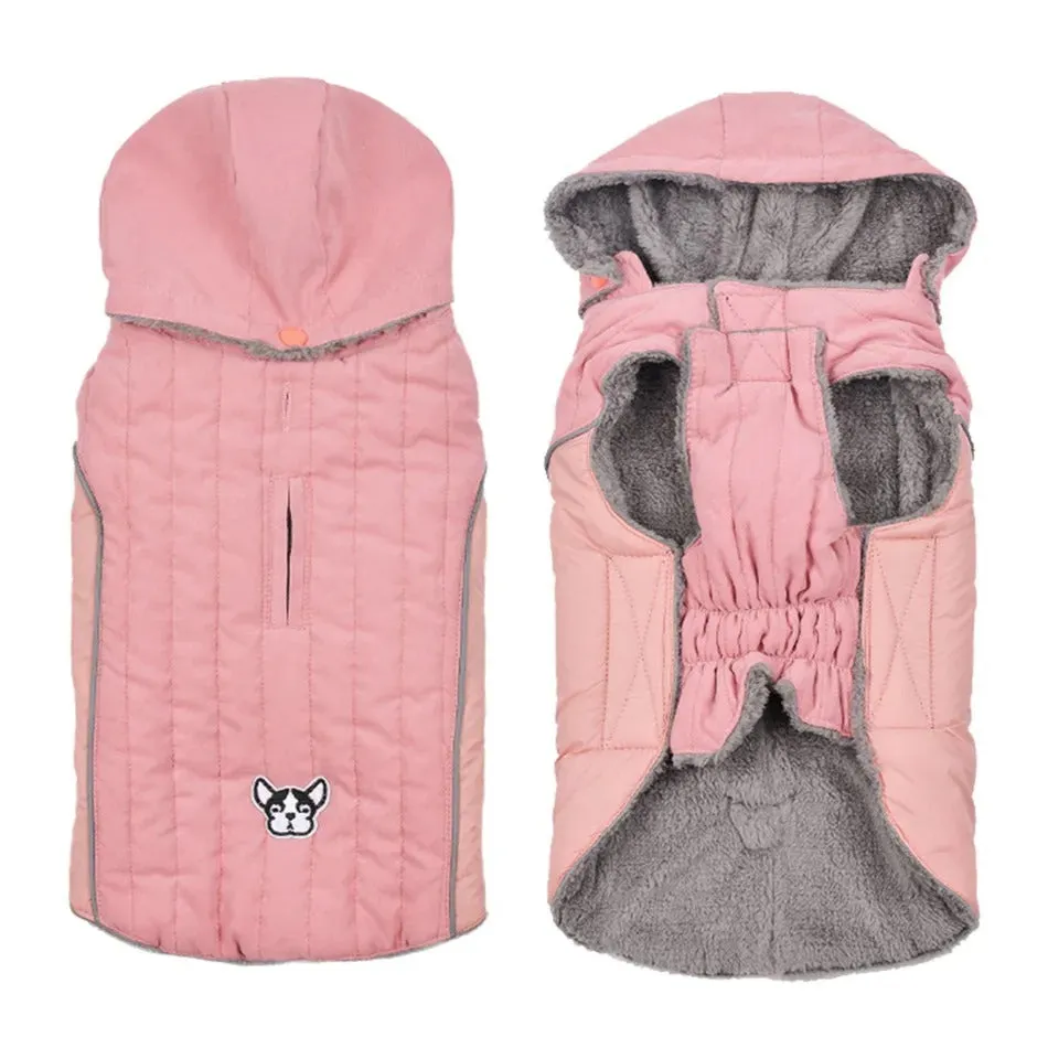 ArcticCozy™ Reflective Dog Jacket - Warm Quilted Winter Coat