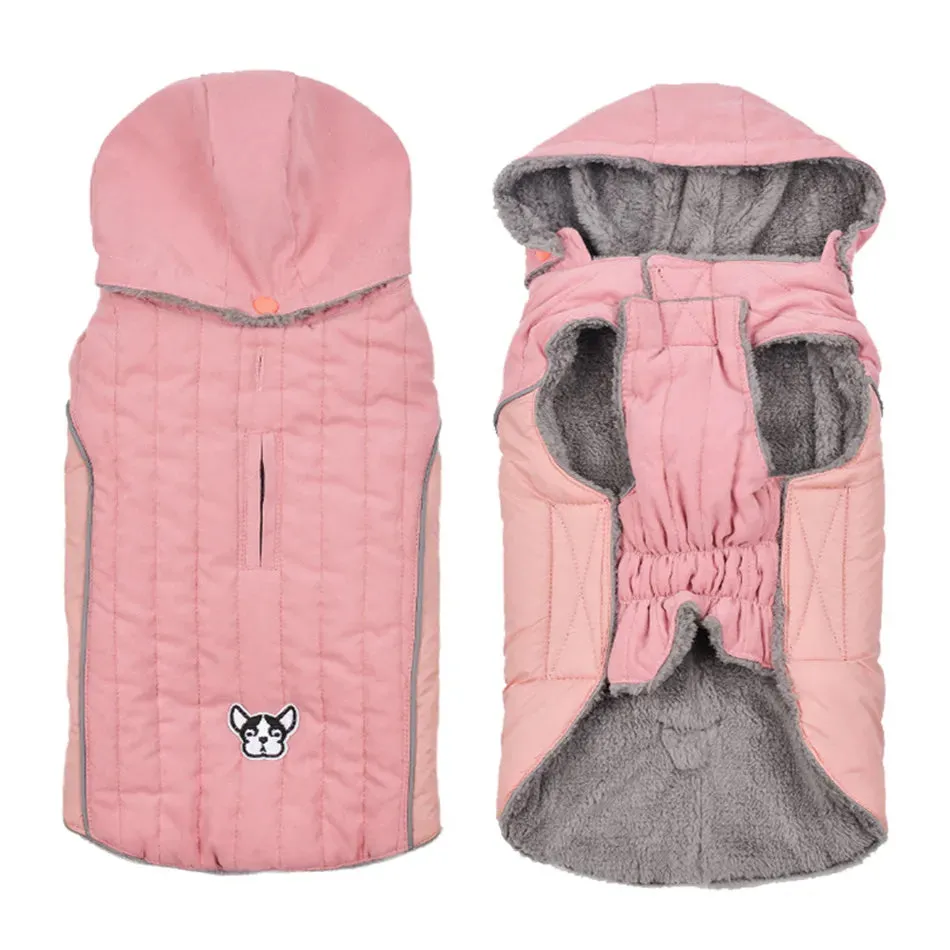 ArcticCozy™ Reflective Dog Jacket - Warm Quilted Winter Coat