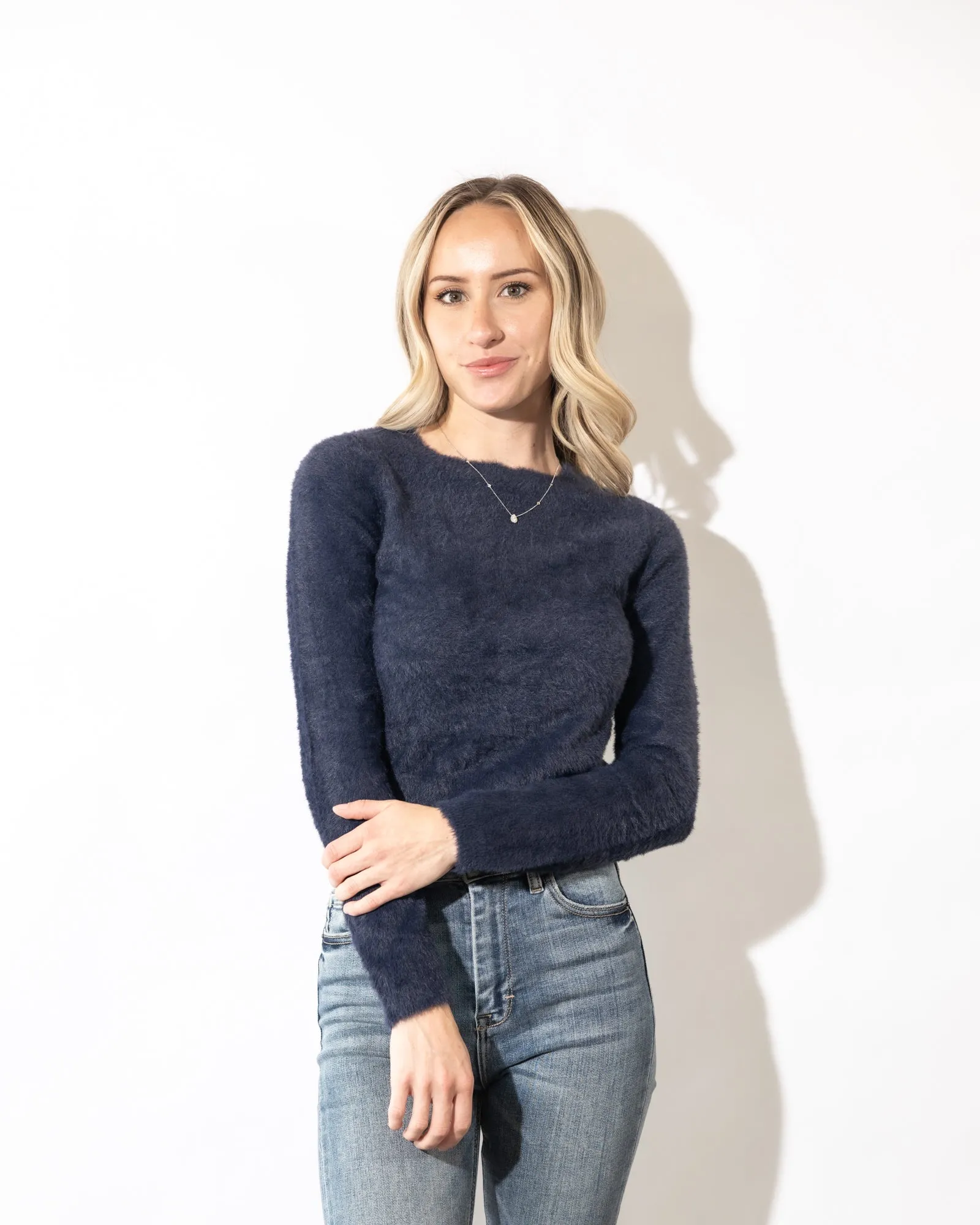 Aster Fuzzy Knit Sweater
