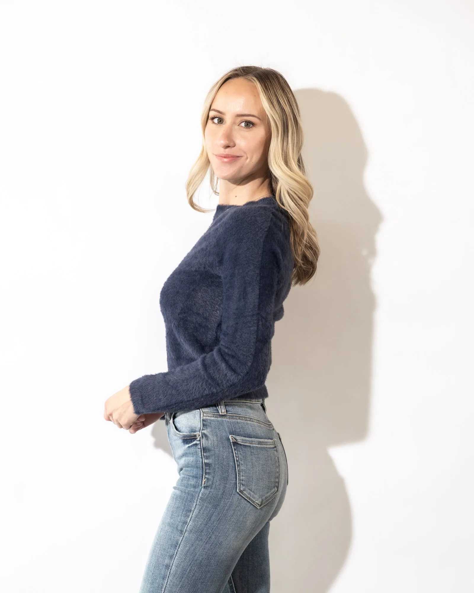Aster Fuzzy Knit Sweater