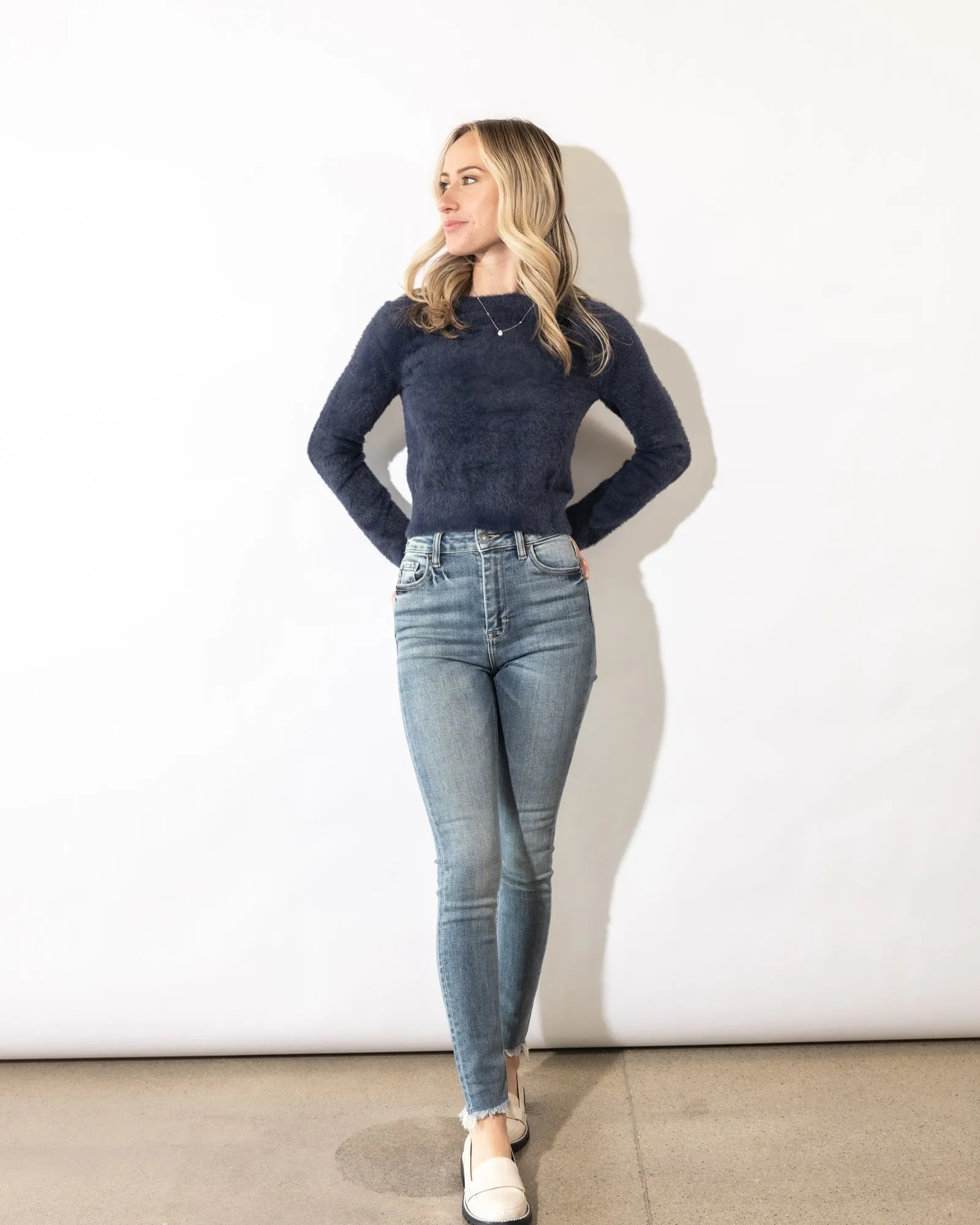 Aster Fuzzy Knit Sweater