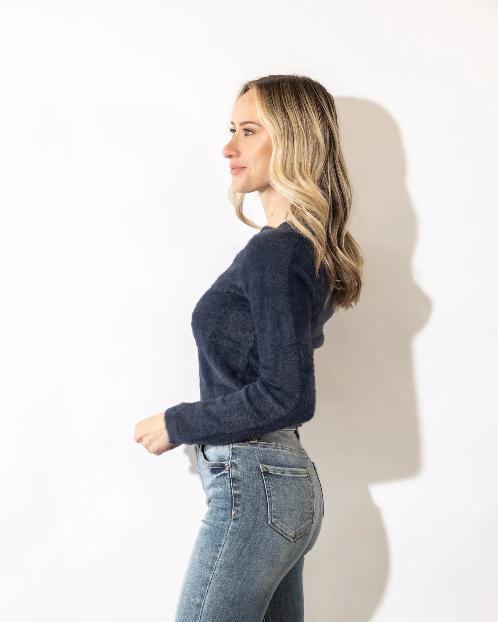 Aster Fuzzy Knit Sweater