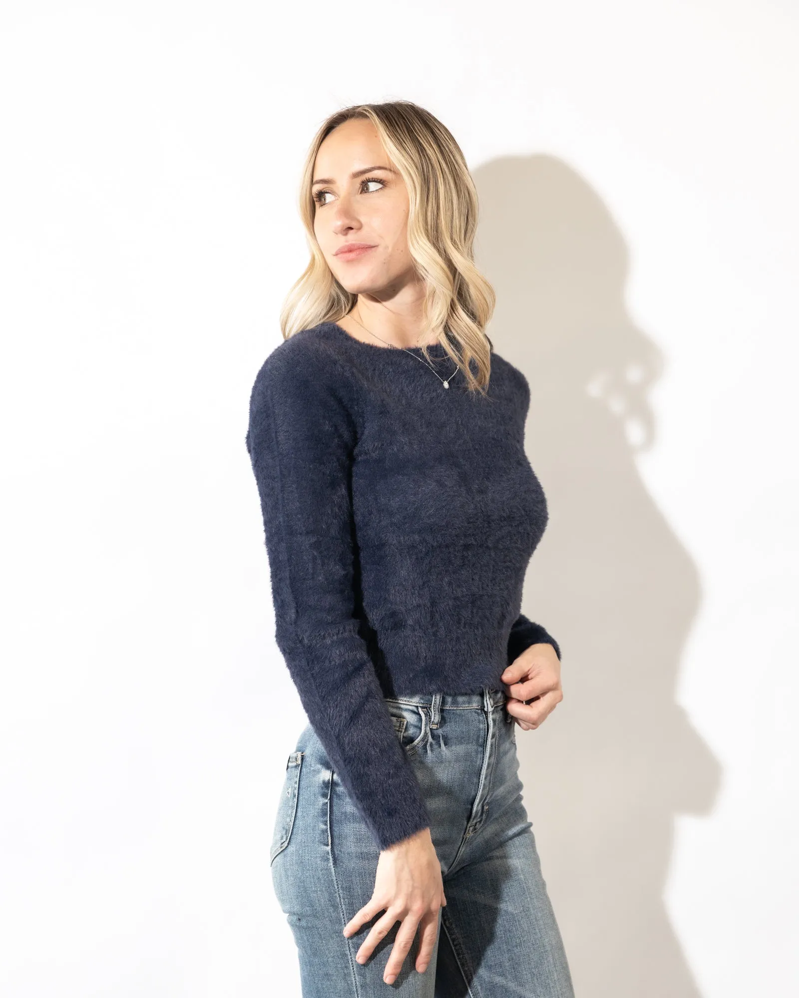 Aster Fuzzy Knit Sweater