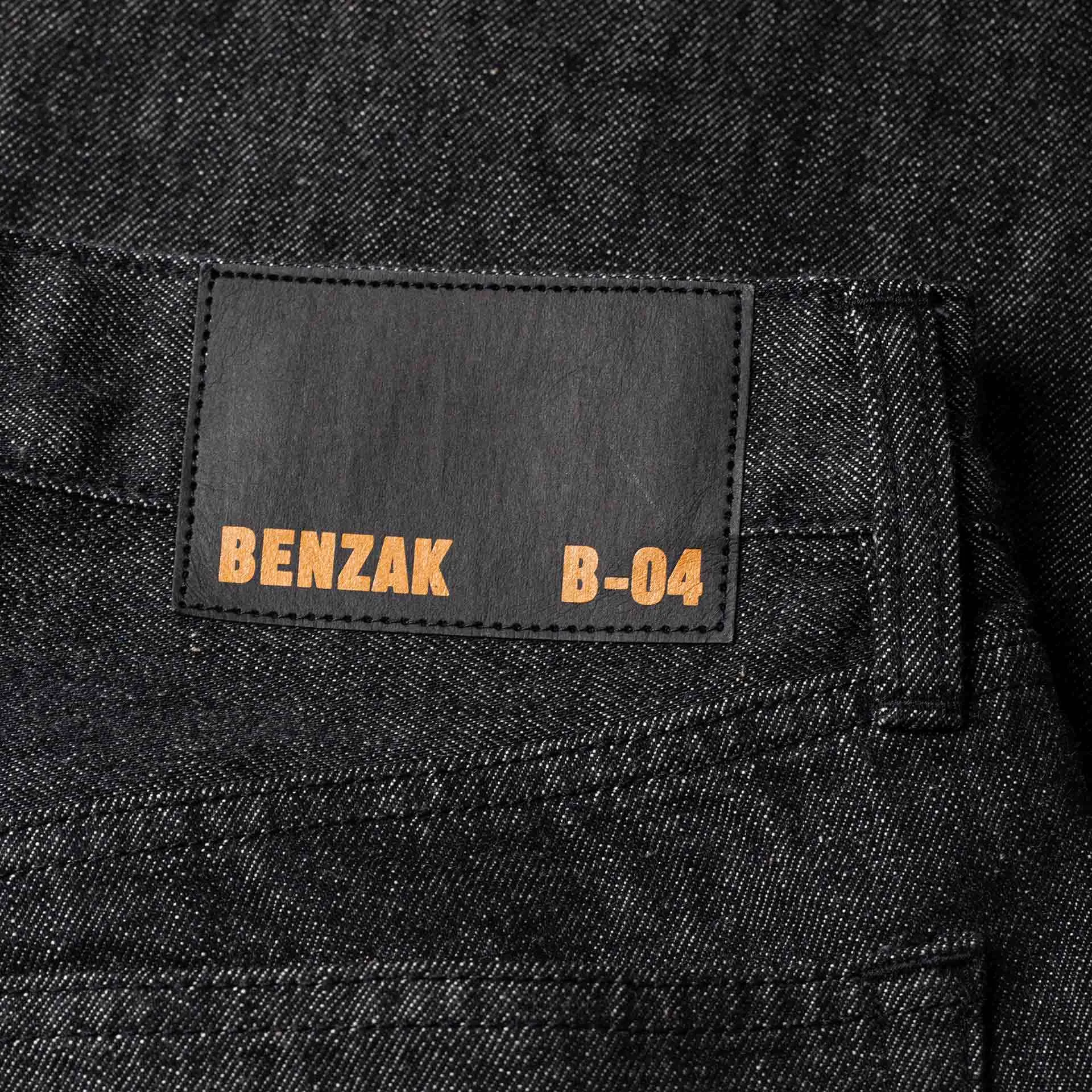 B-04 RELAXED TAPERED 14 oz. selvedge colour denim / black