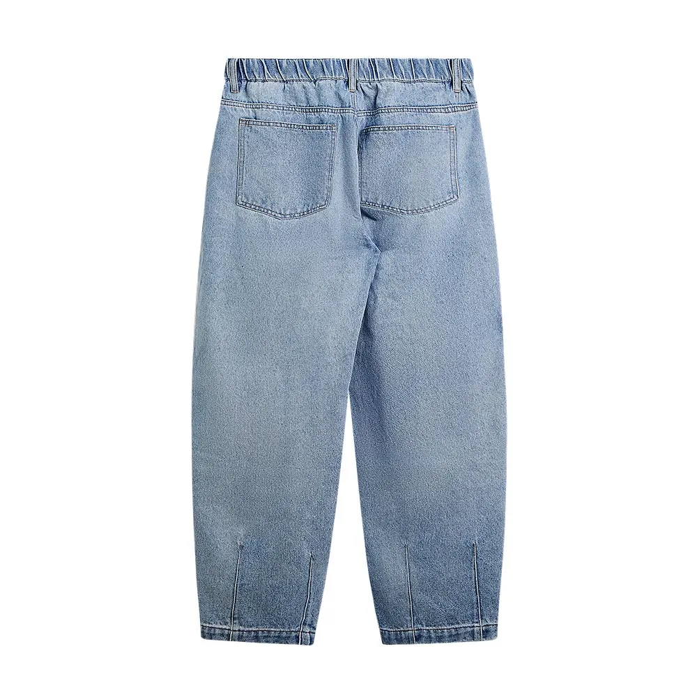 Baggy Skater Jeans with Elastic Waist