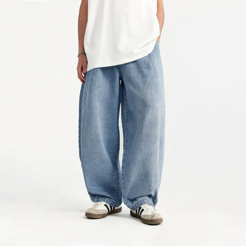 Baggy Skater Jeans with Elastic Waist