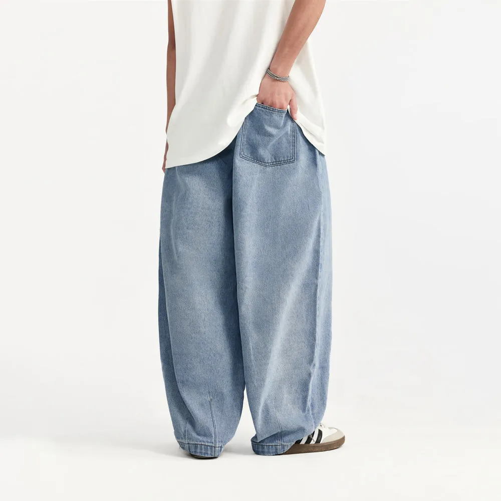 Baggy Skater Jeans with Elastic Waist