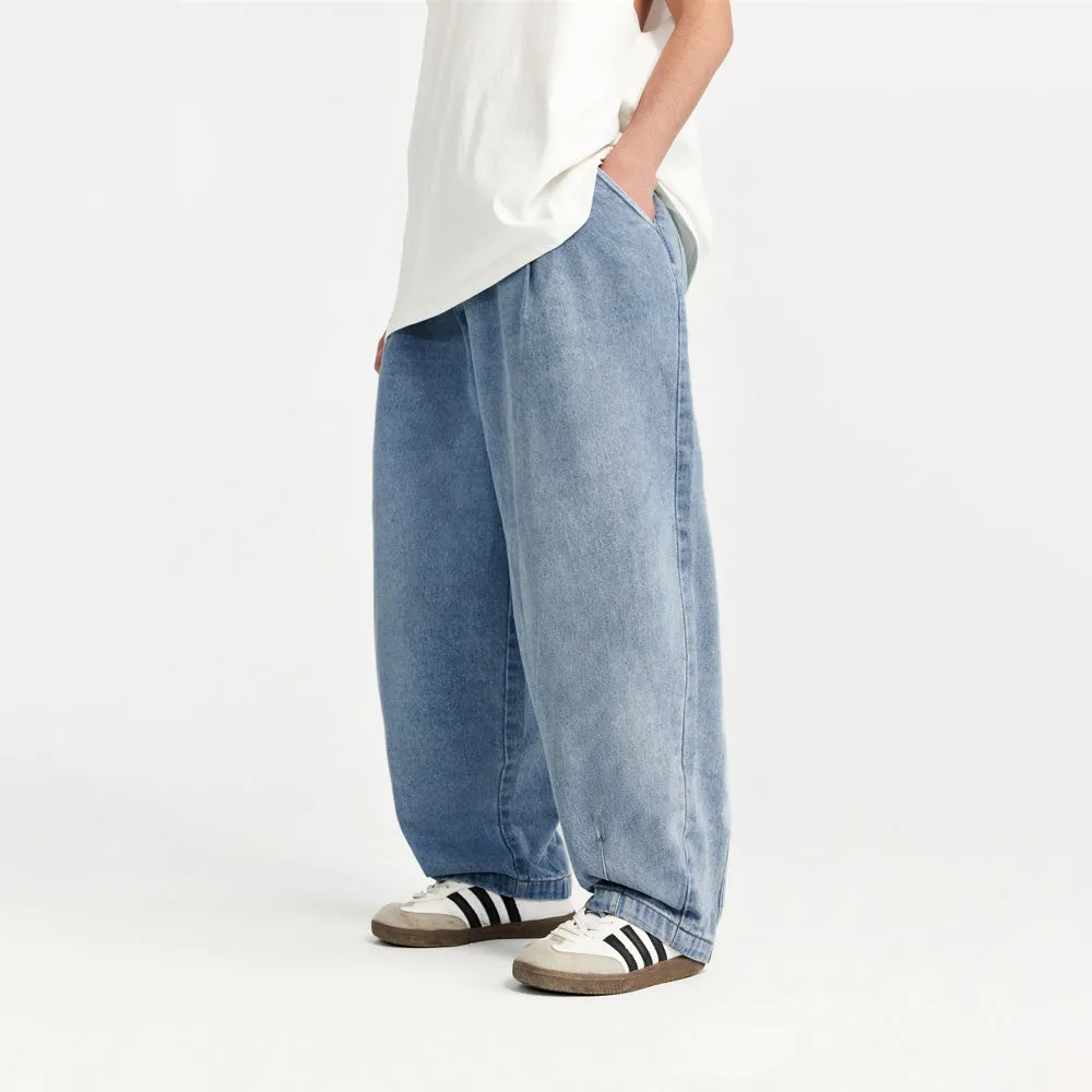 Baggy Skater Jeans with Elastic Waist