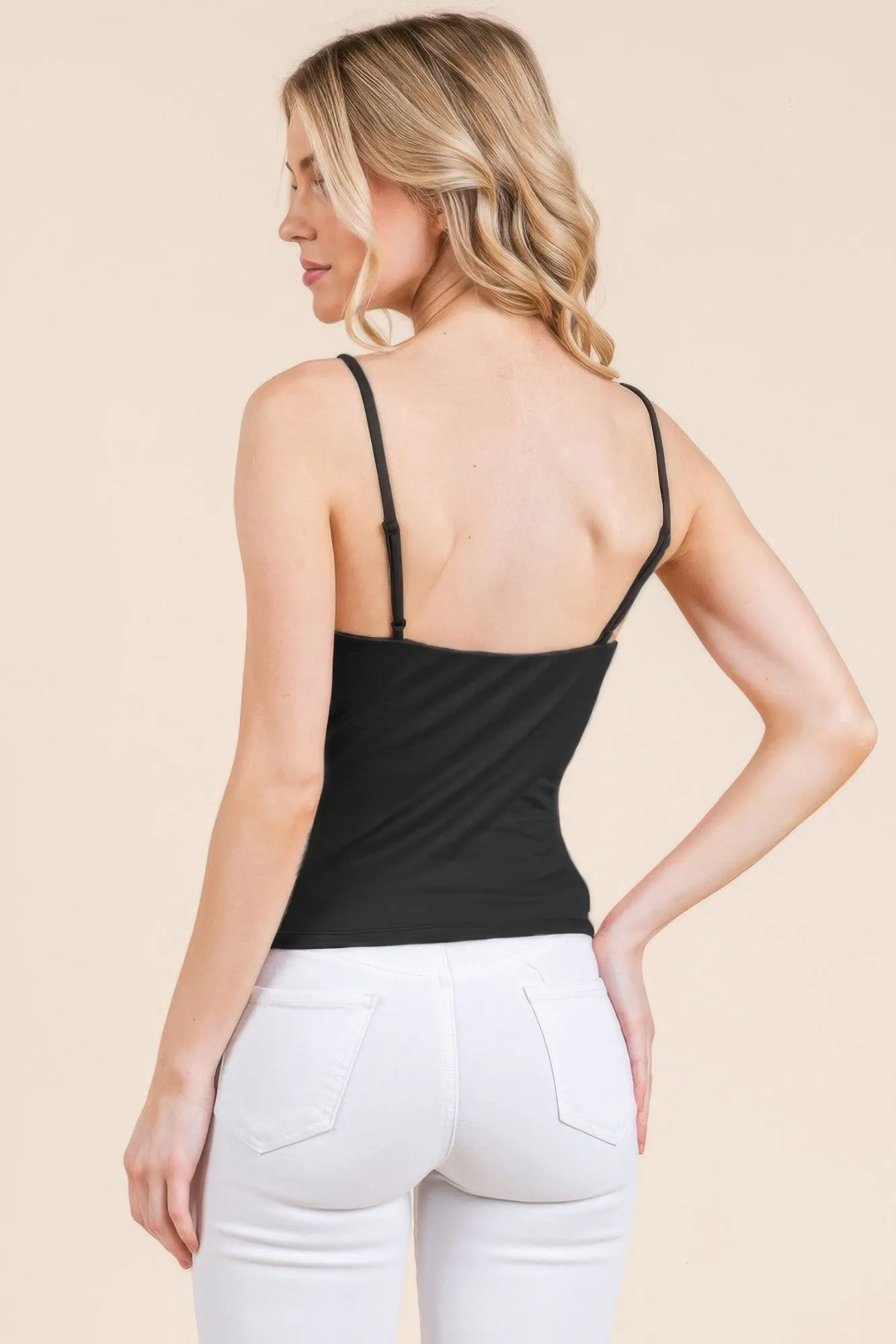 Basic Double Layers Fitted Cami Top