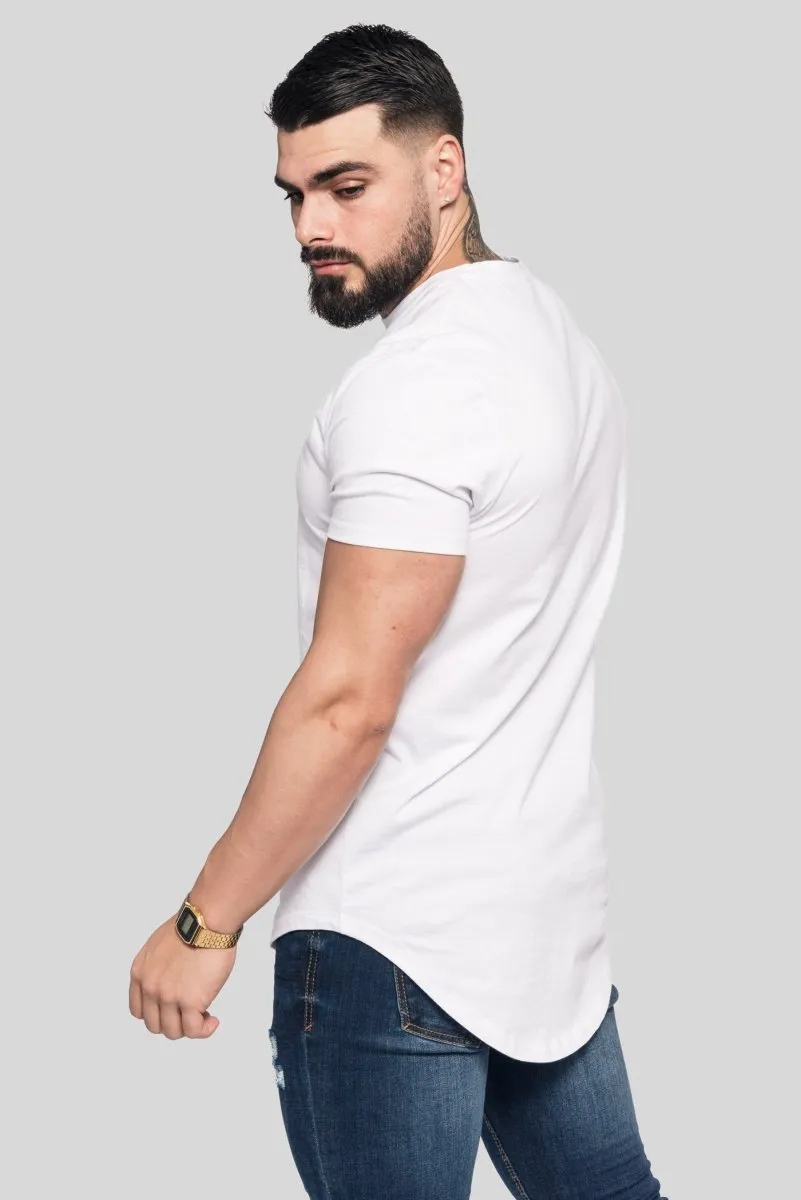 Basic Fate Curved Hem T-Shirt