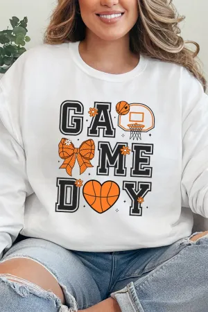 Basketball Game Day Heavy-weight Crew Sweatshirt