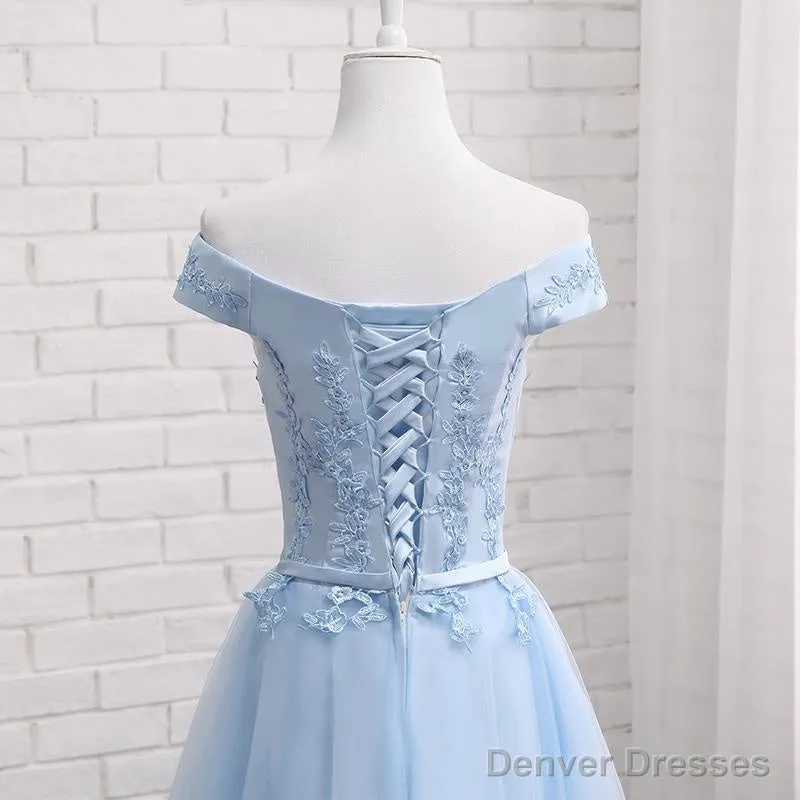 Beautiful Light Blue Party Dress, Charming Blue Bridesmaid Dress , Party Dress
