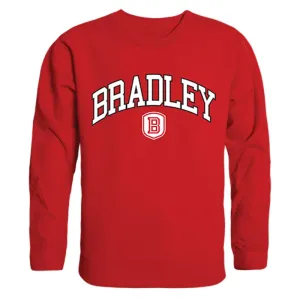 Bradley University Campus Crewneck Pullover Sweatshirt Sweater Red