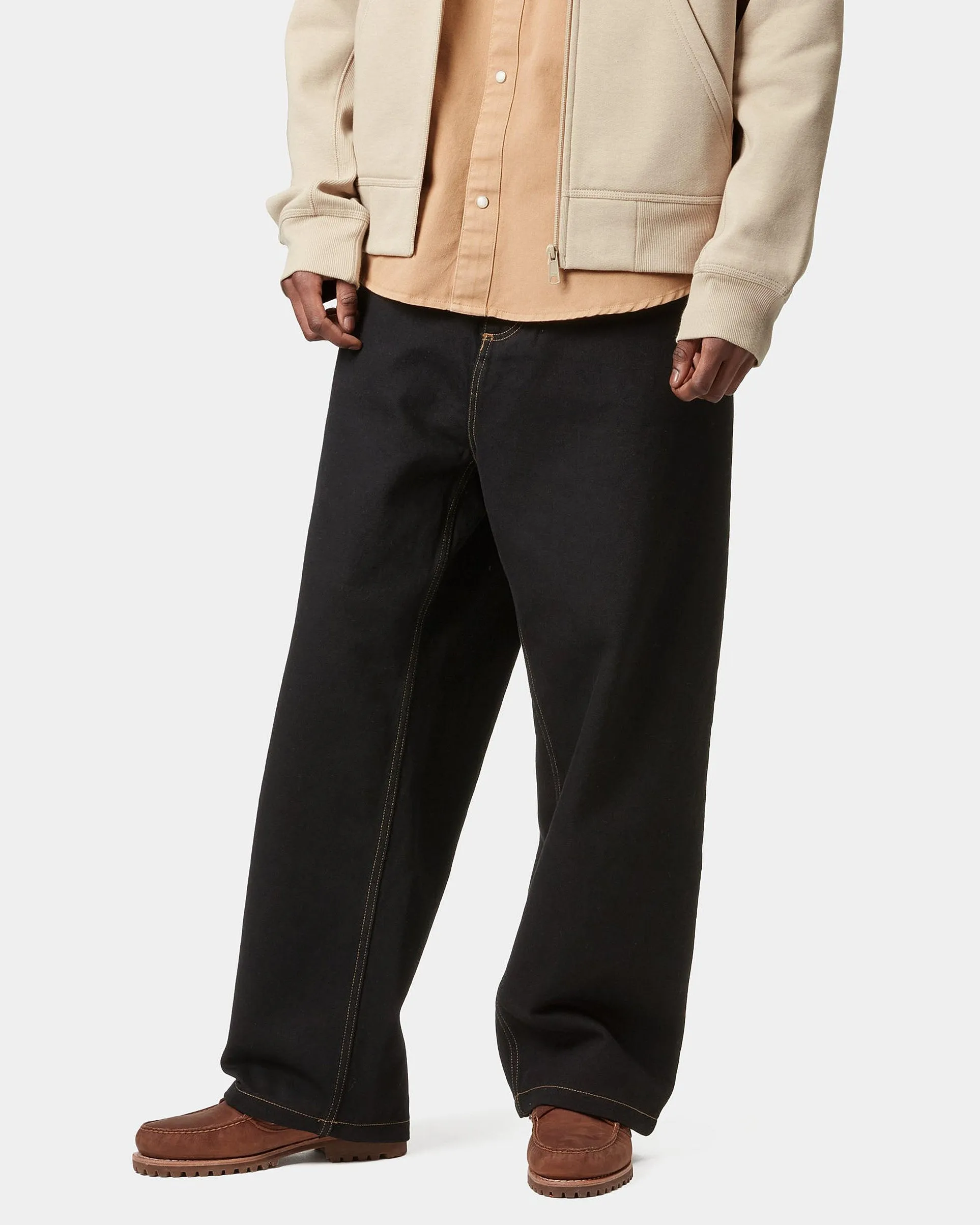 Carhartt WIP Brandon Pant Loose Straight Mens Jeans - Black Rinsed