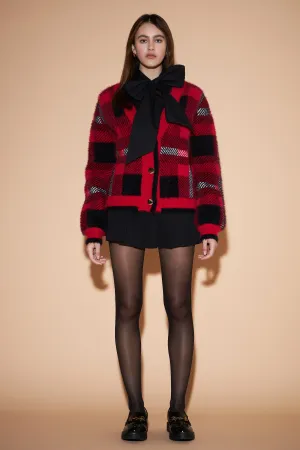 Checkered Plaid Cardigan