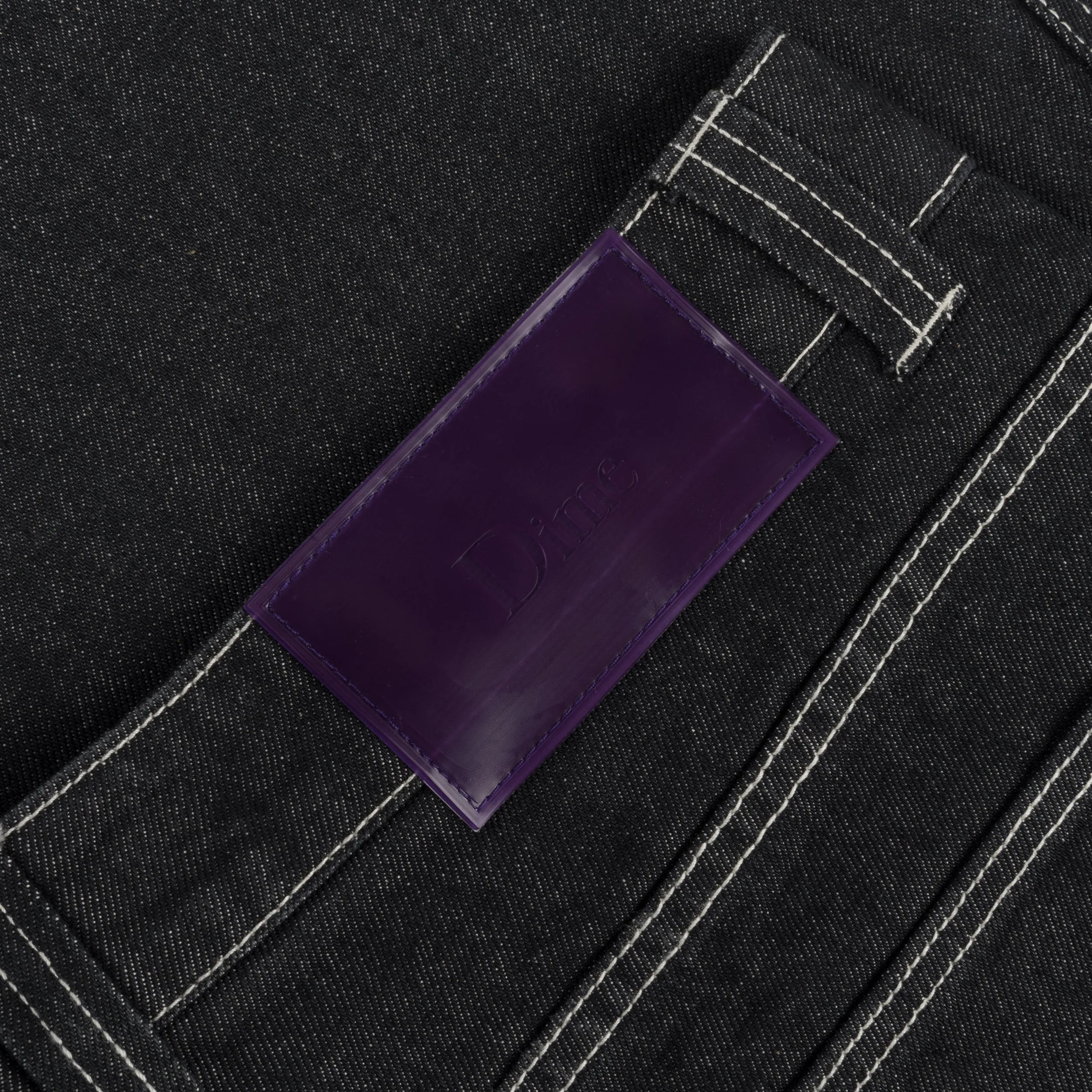 Classic Baggy Denim Jeans, Black Washed