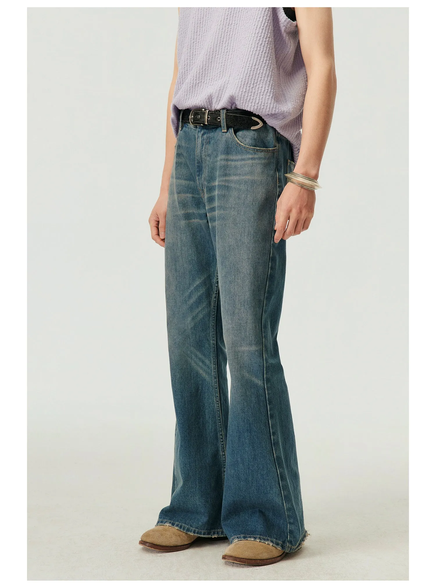 Classic Retro Flared Jeans