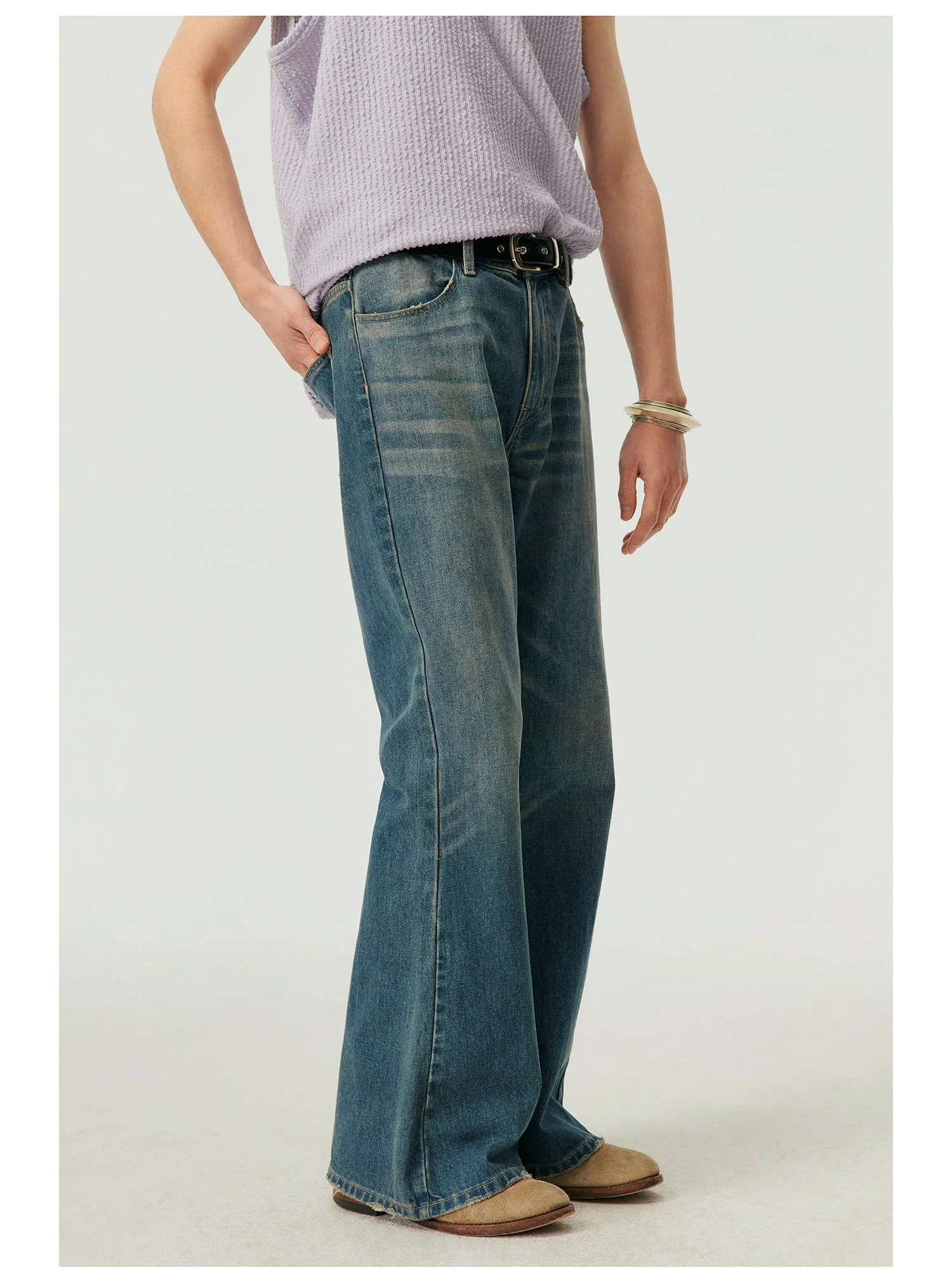 Classic Retro Flared Jeans