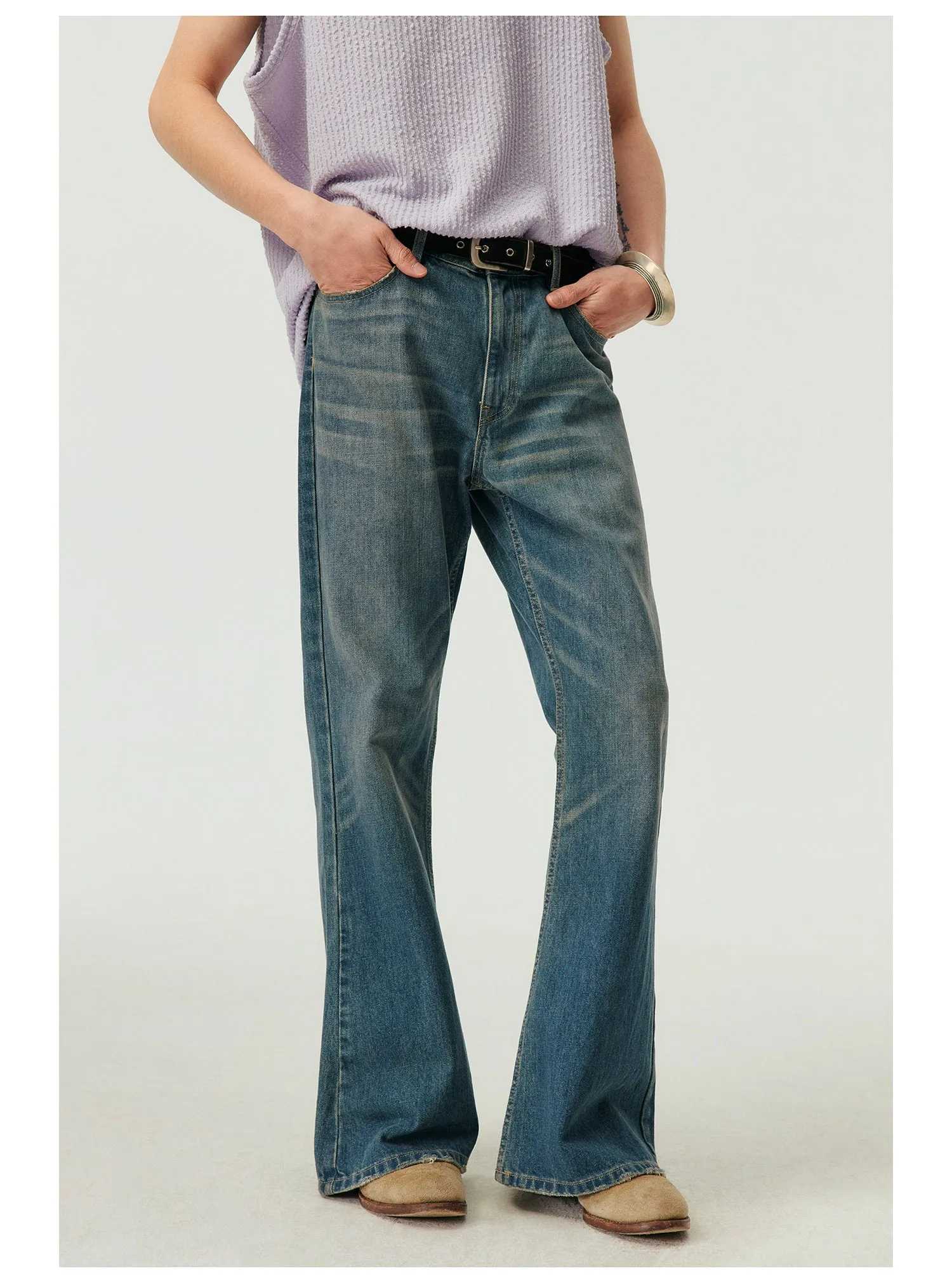 Classic Retro Flared Jeans