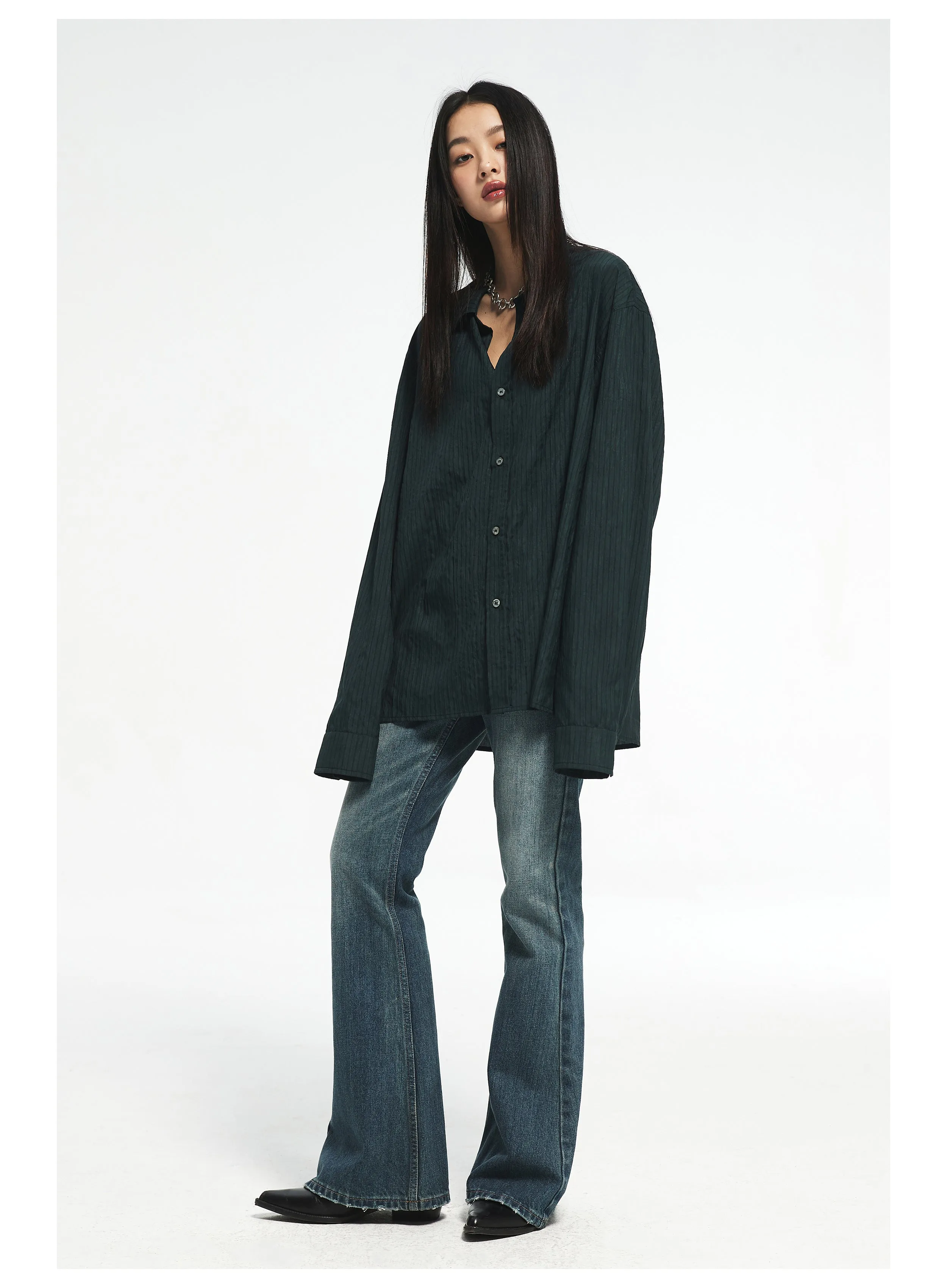 Classic Retro Flared Jeans