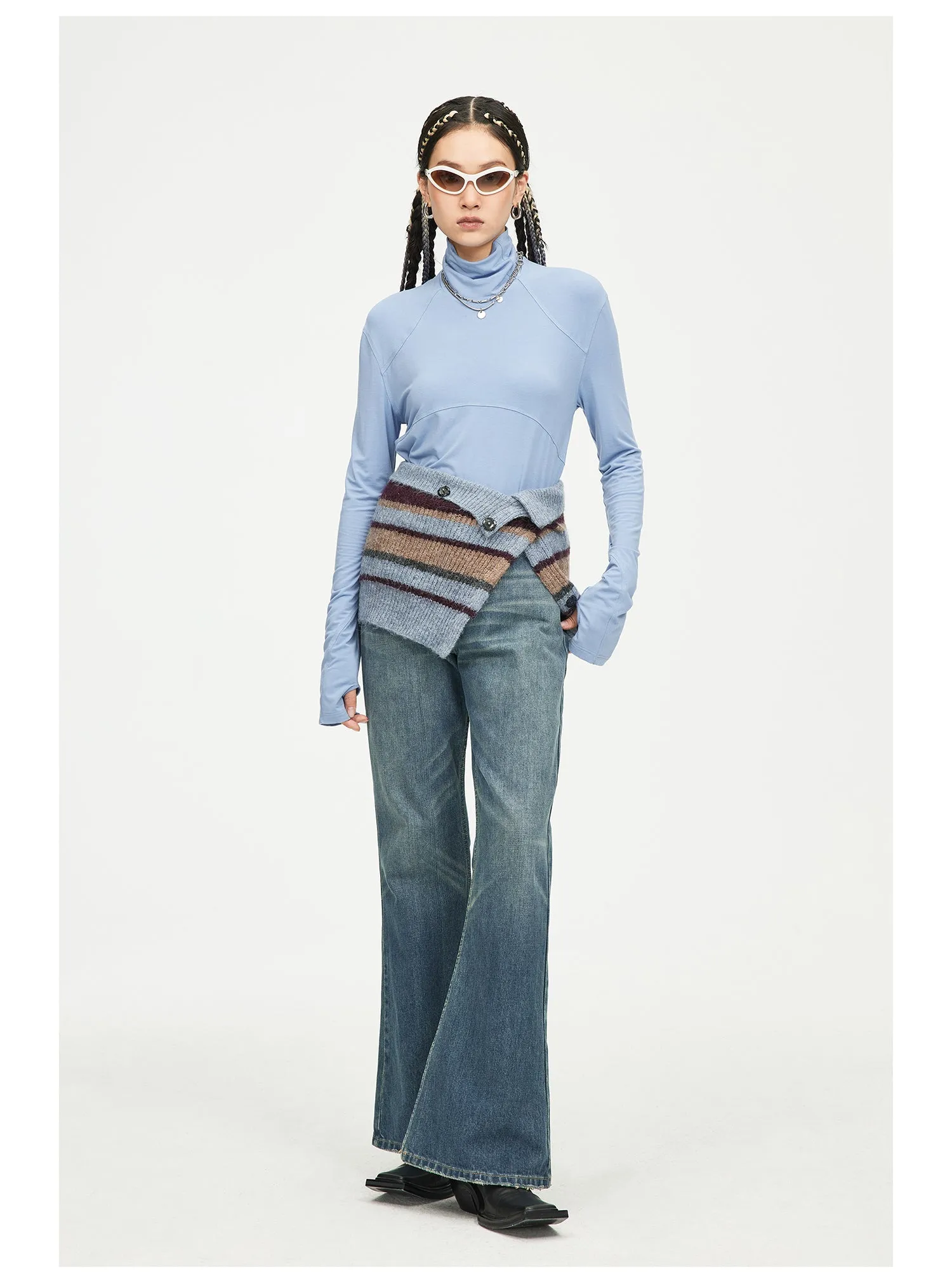 Classic Retro Flared Jeans