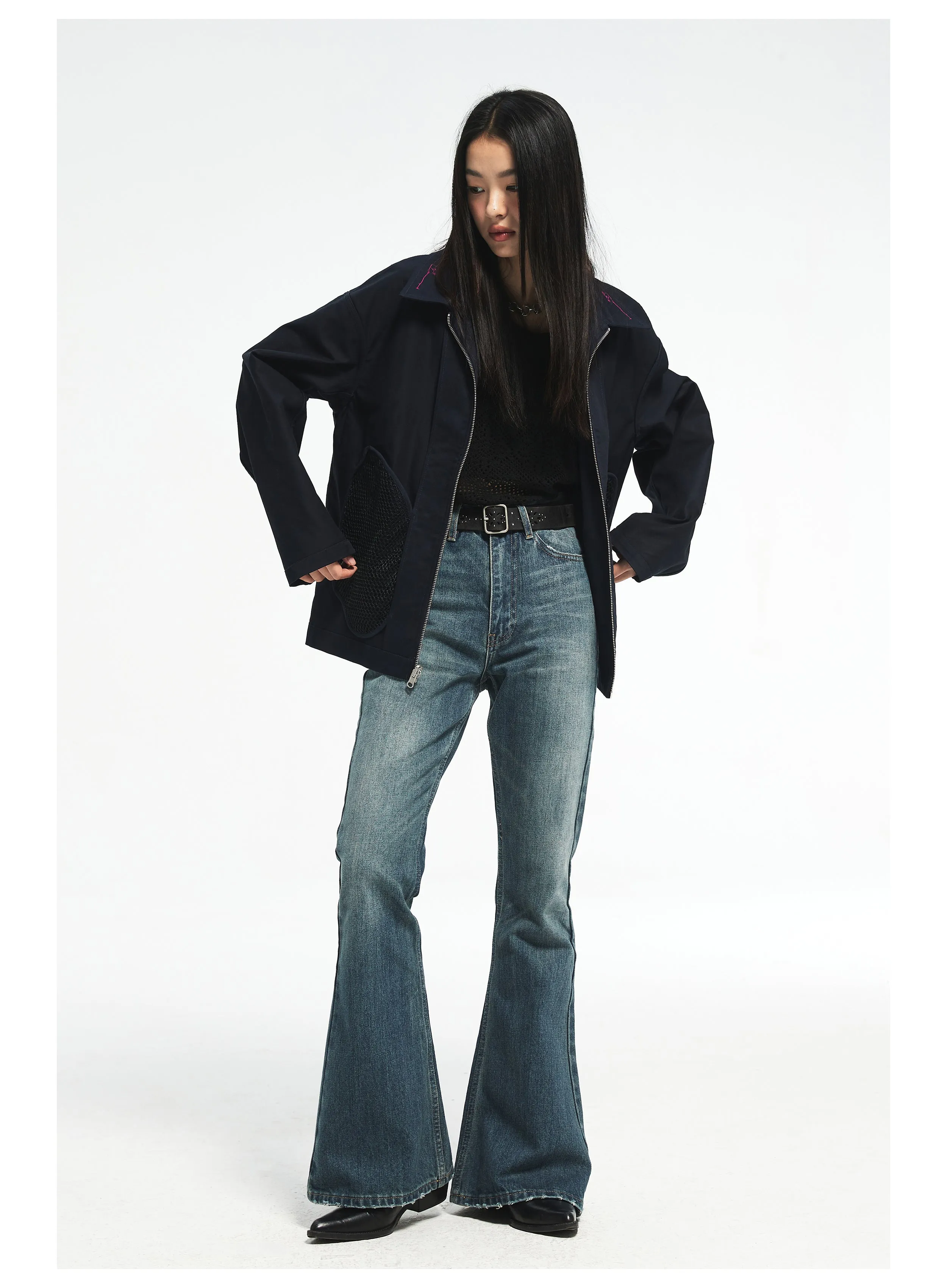Classic Retro Flared Jeans