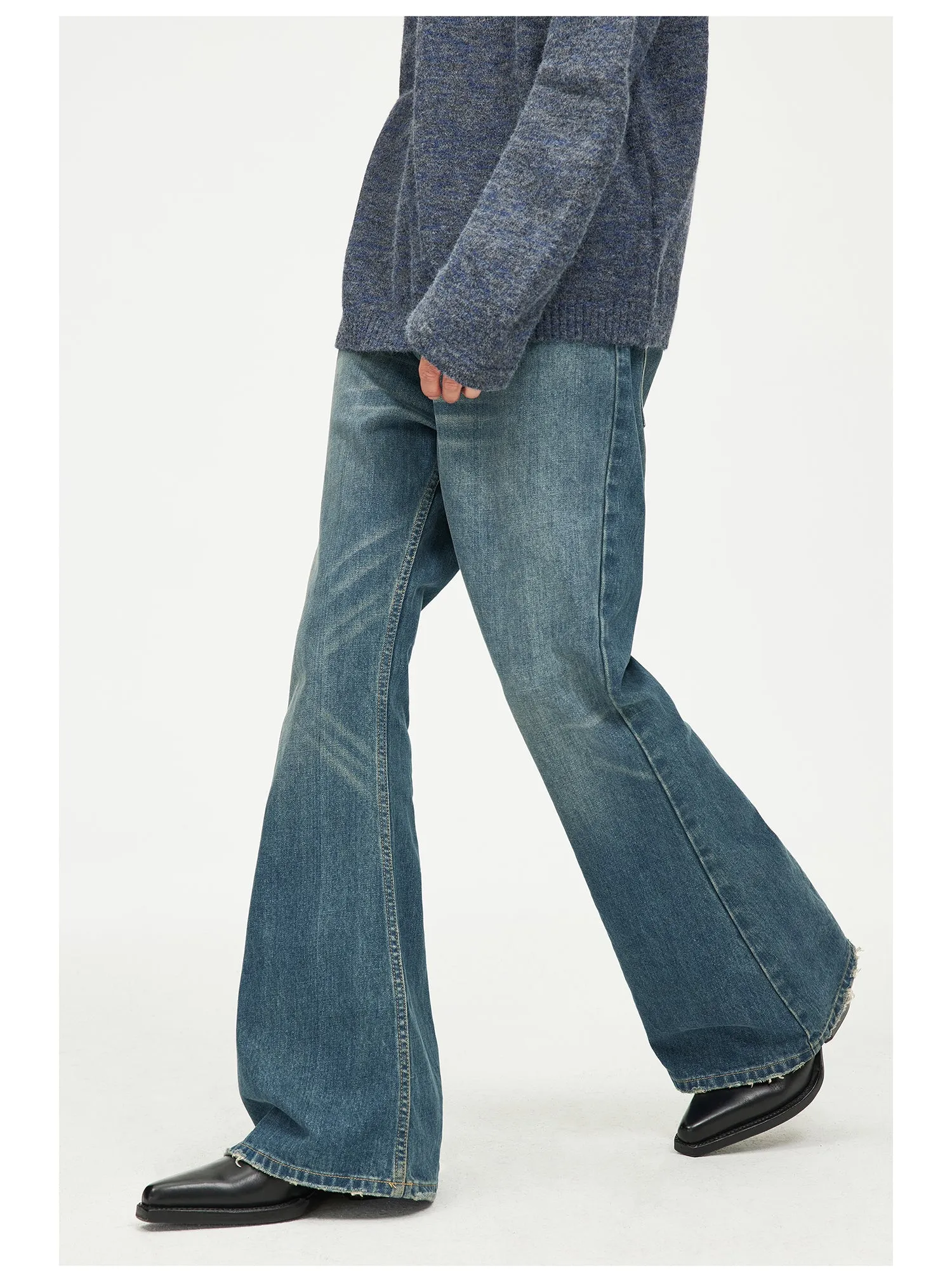 Classic Retro Flared Jeans