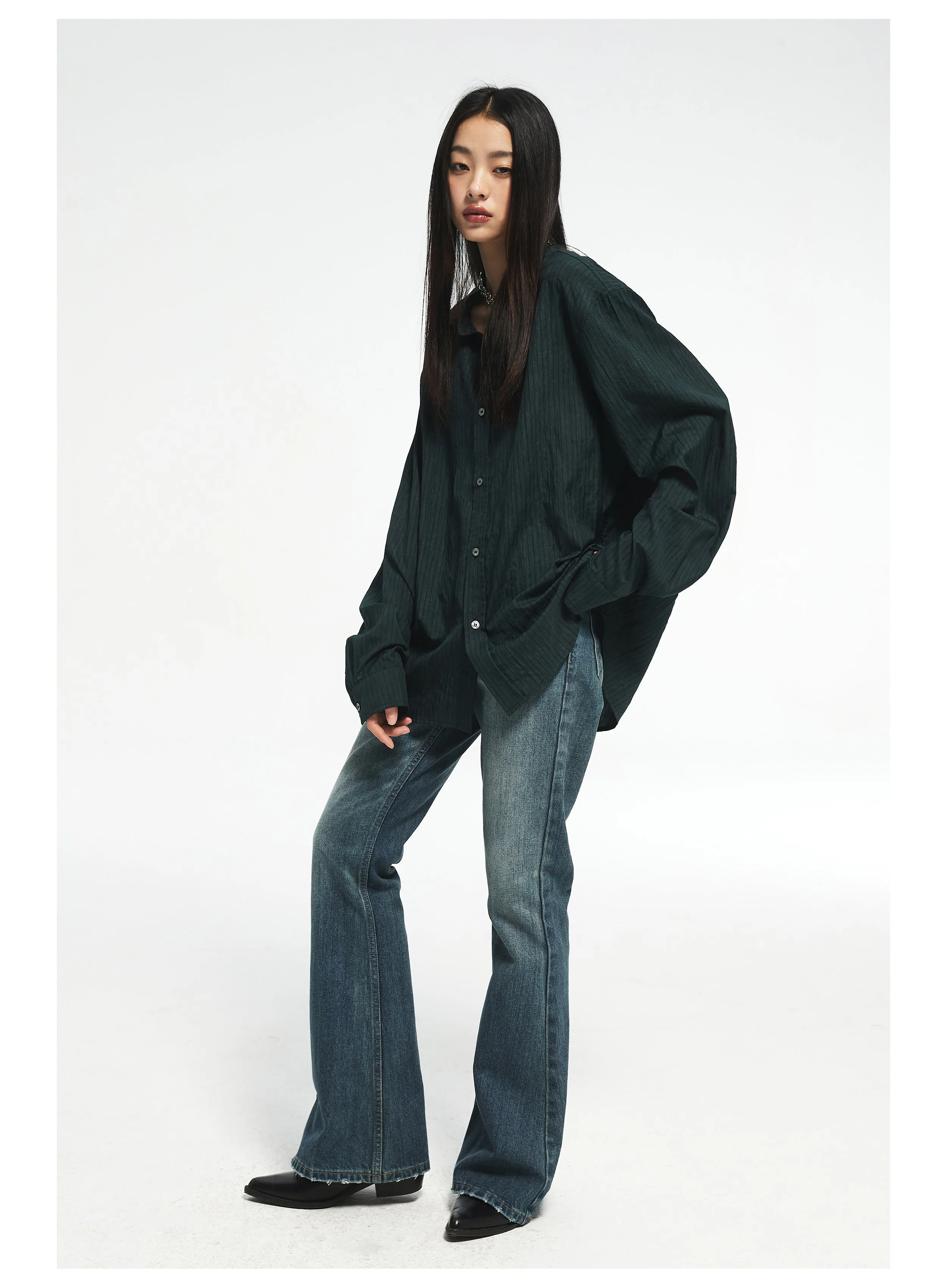 Classic Retro Flared Jeans