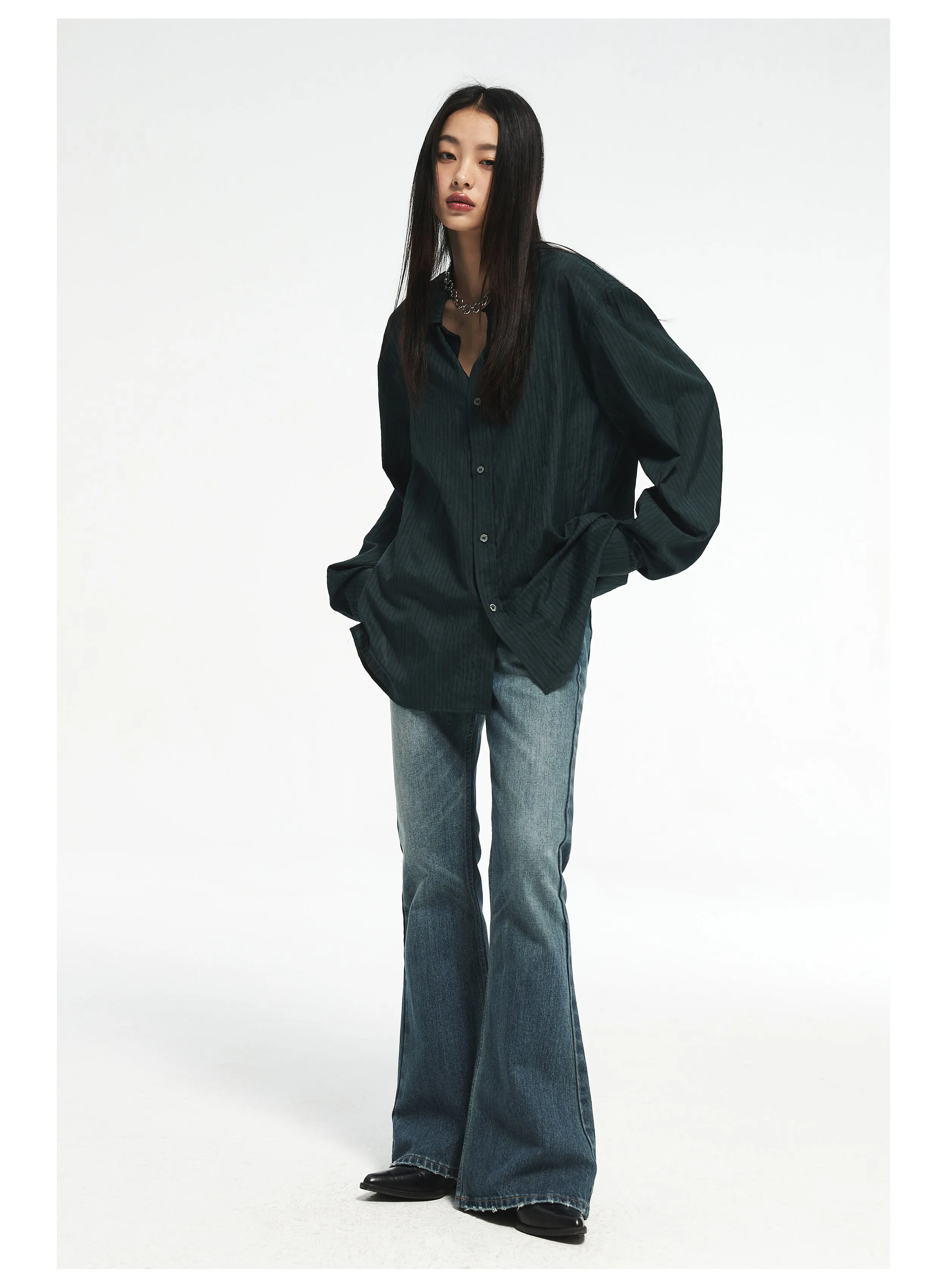 Classic Retro Flared Jeans