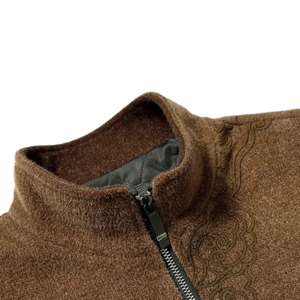 Color-Blocked Velvet Knit Sweater