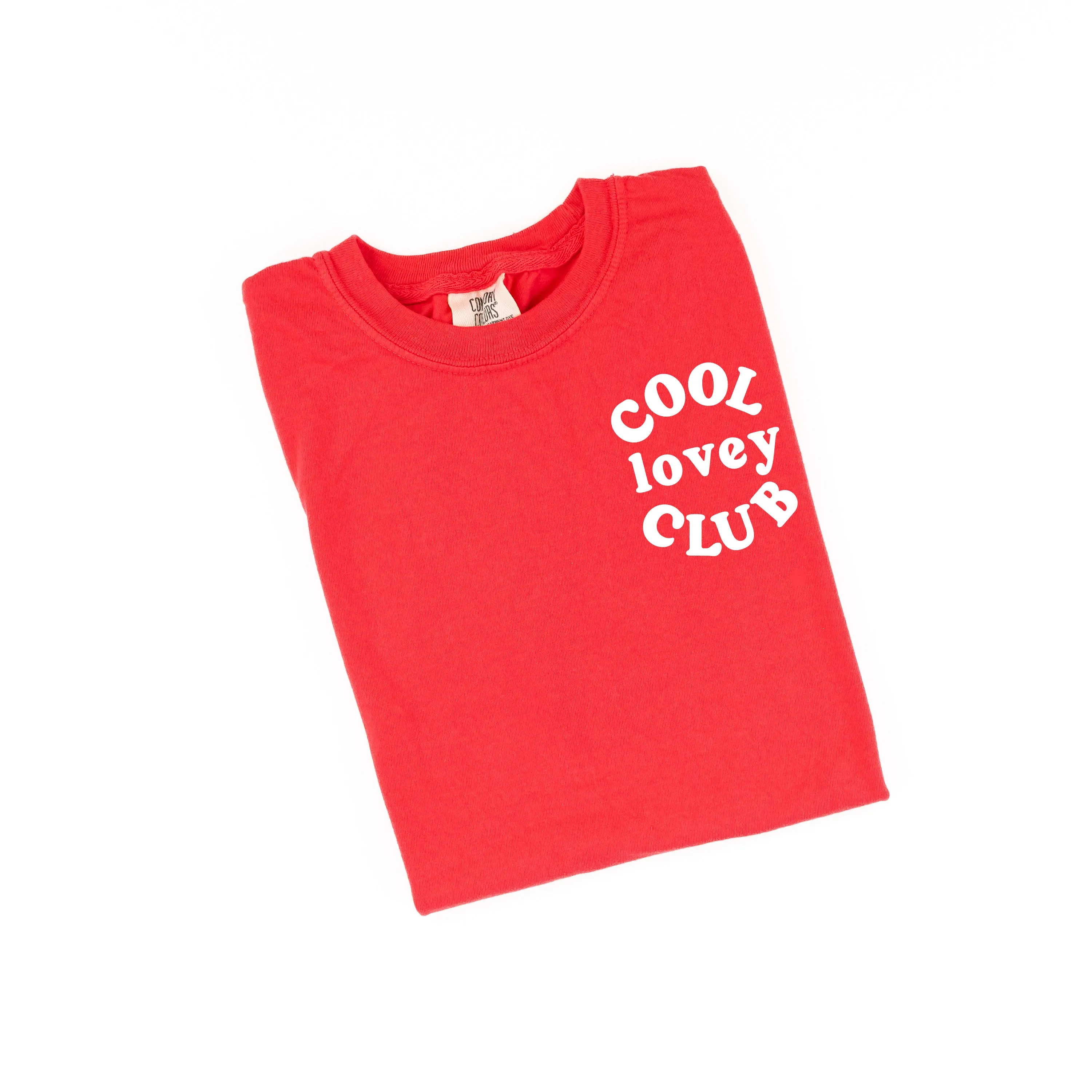 COOL Lovey CLUB - Pocket Design - SHORT SLEEVE COMFORT COLORS TEE