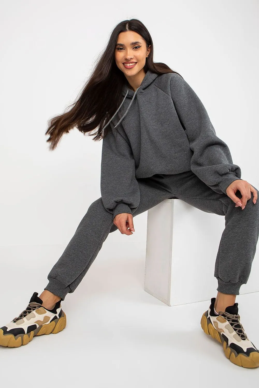 Cozy Hooded Sweatshirt Set with Long Pants