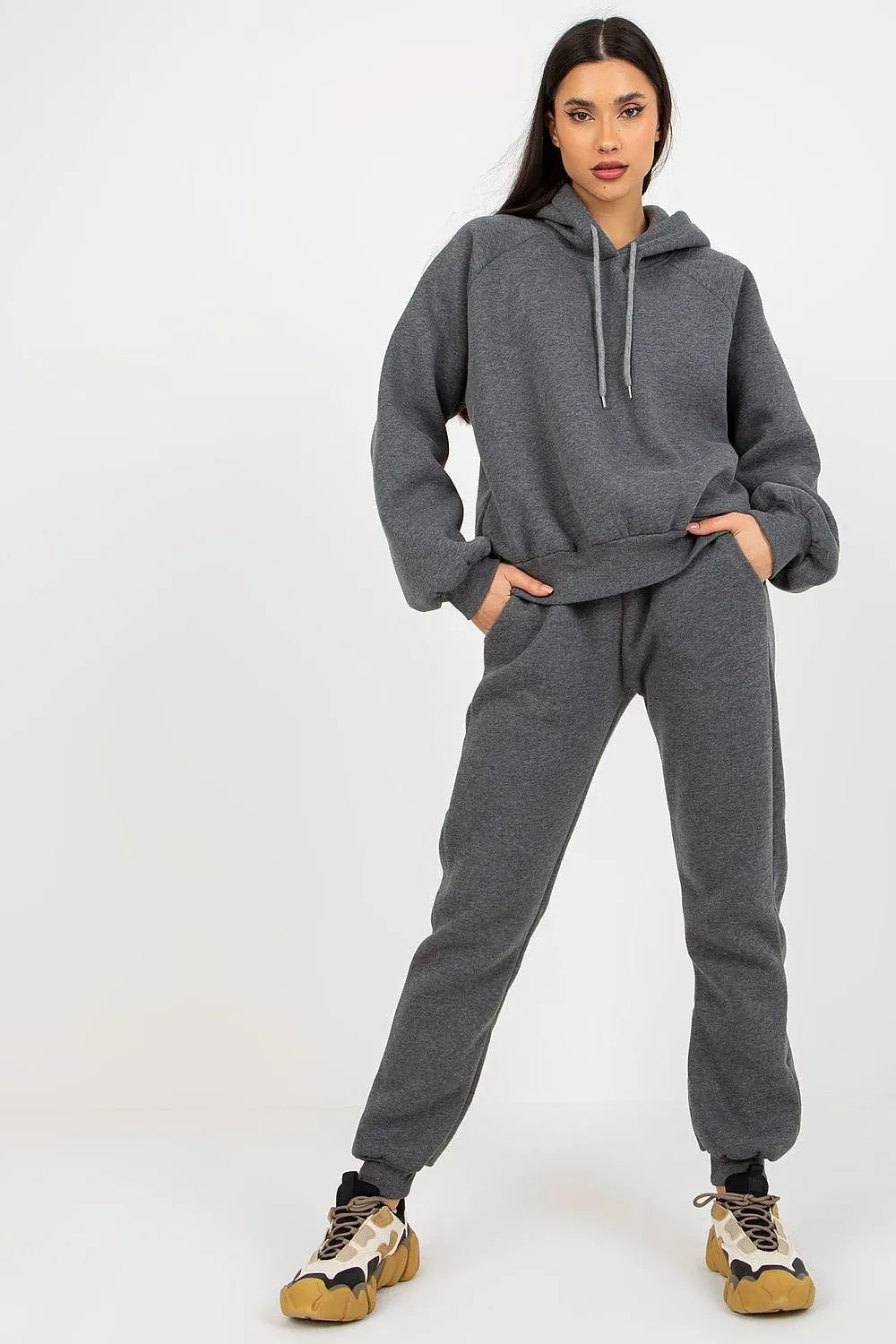 Cozy Hooded Sweatshirt Set with Long Pants