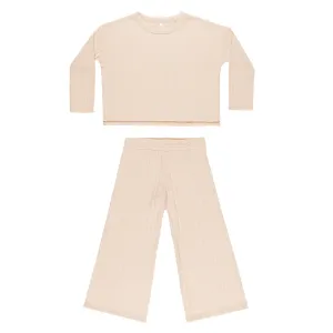 Cozy Rib Knit Set - Shell