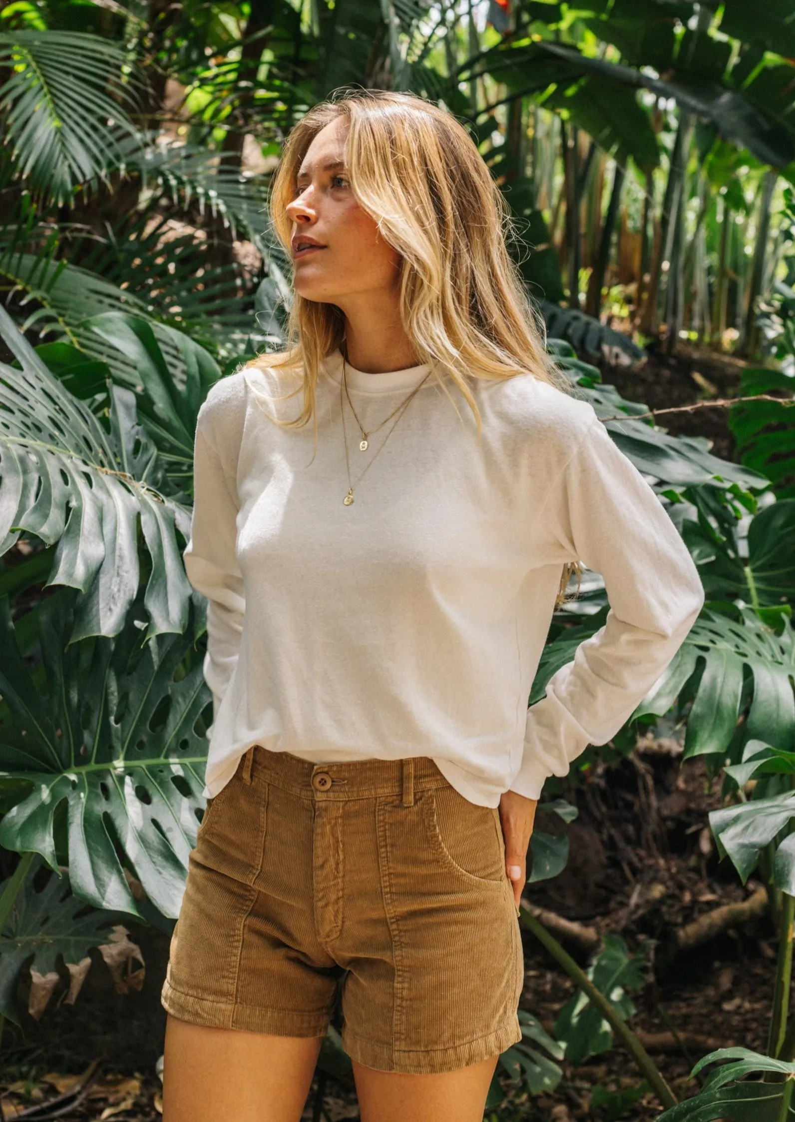 Cropped Long Sleeve Tee