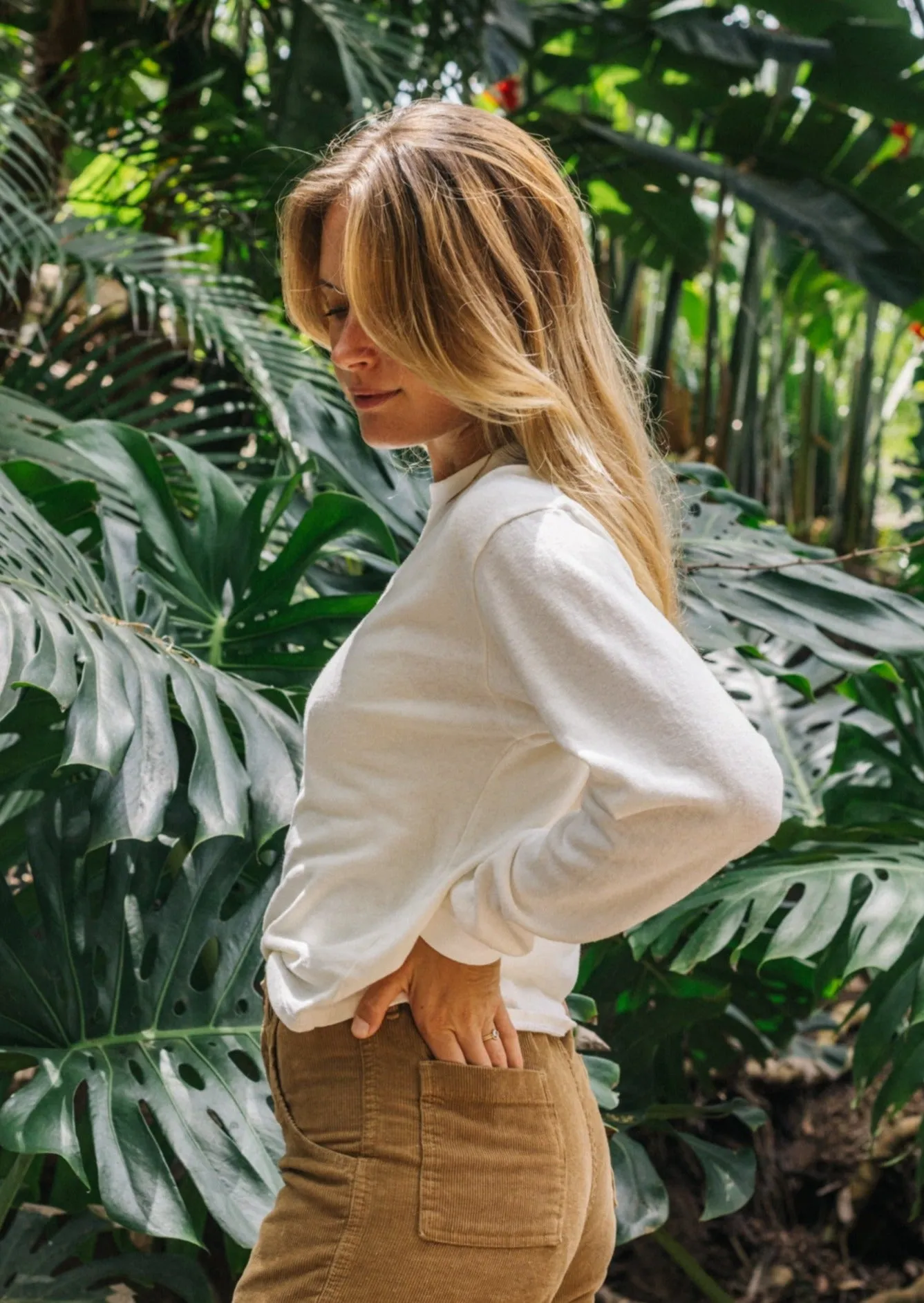 Cropped Long Sleeve Tee